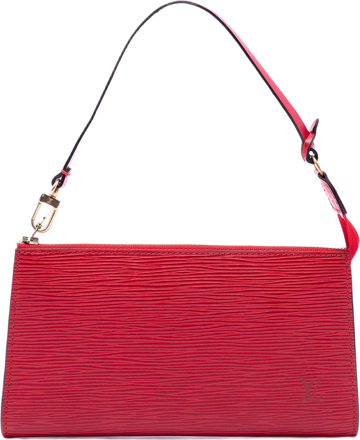 Louis Vuitton Epi Pochette Accessoires, från Luxclusif, i färgen red.
