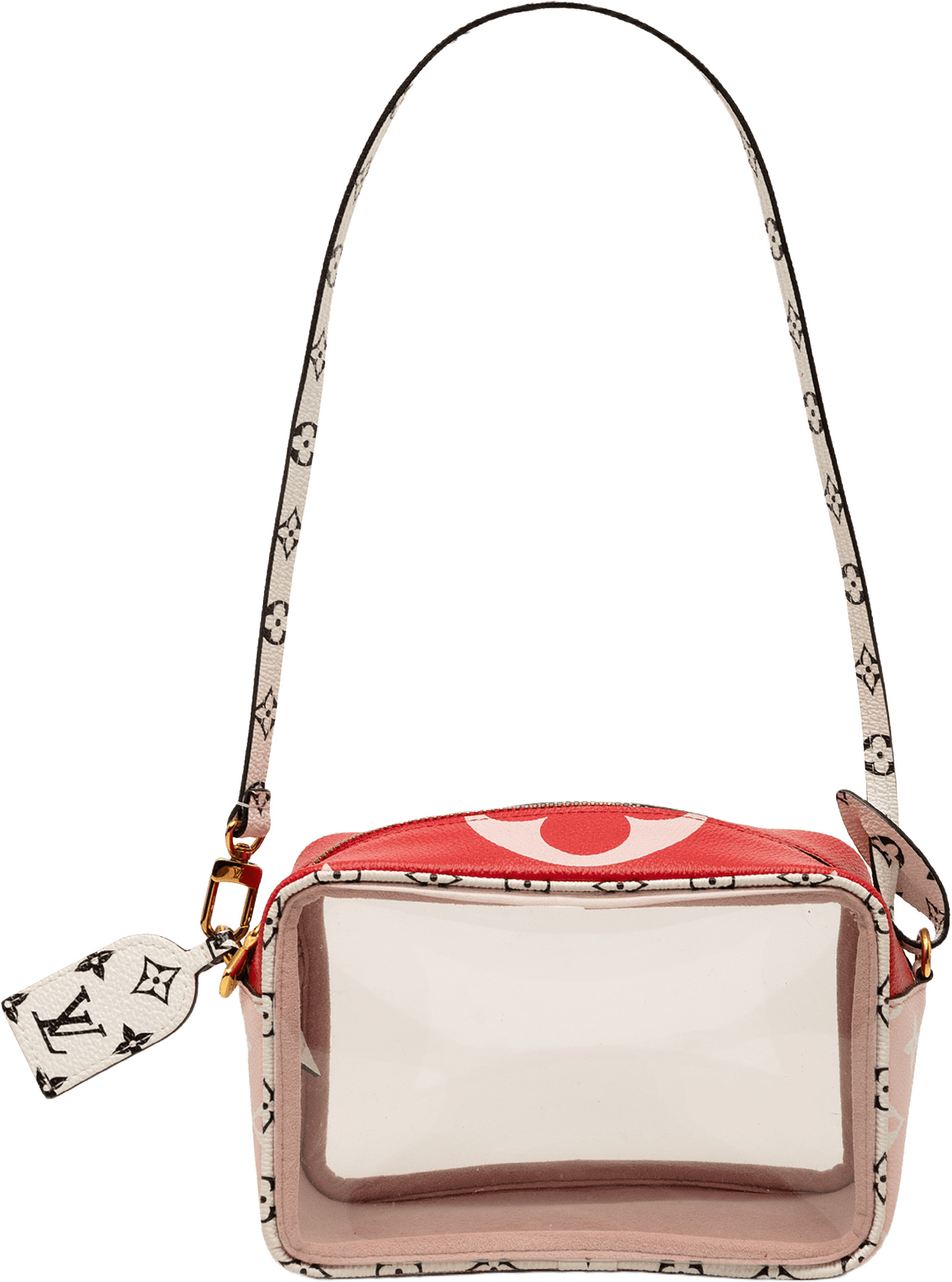 Louis Vuitton Monogram Giant Beach Pouch, från Luxclusif, i färgen red.