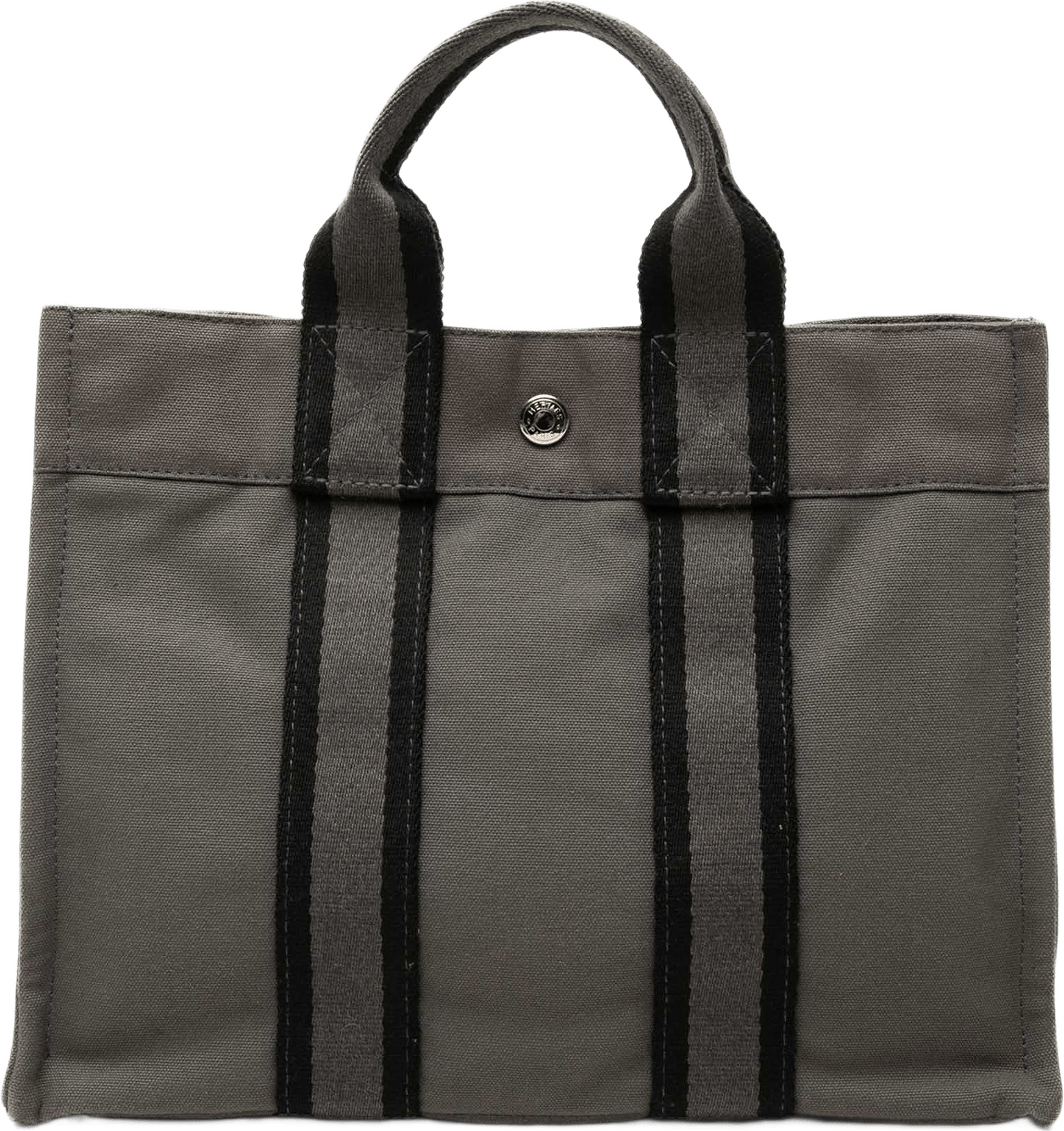 Hermès Canvas Fourre Tout Pm, från Luxclusif, i färgen grå.