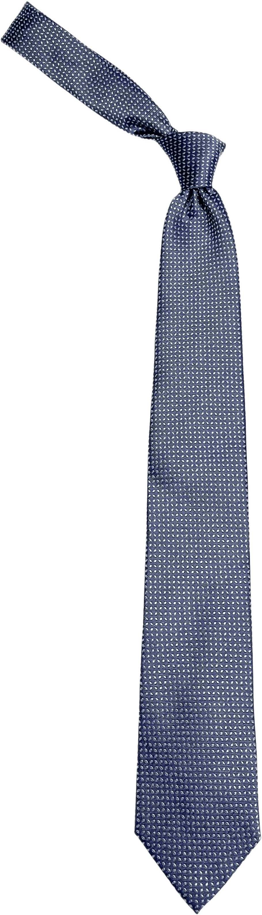 Silk Woven Pattern Tie, från John Henric, i färgen mid blue.