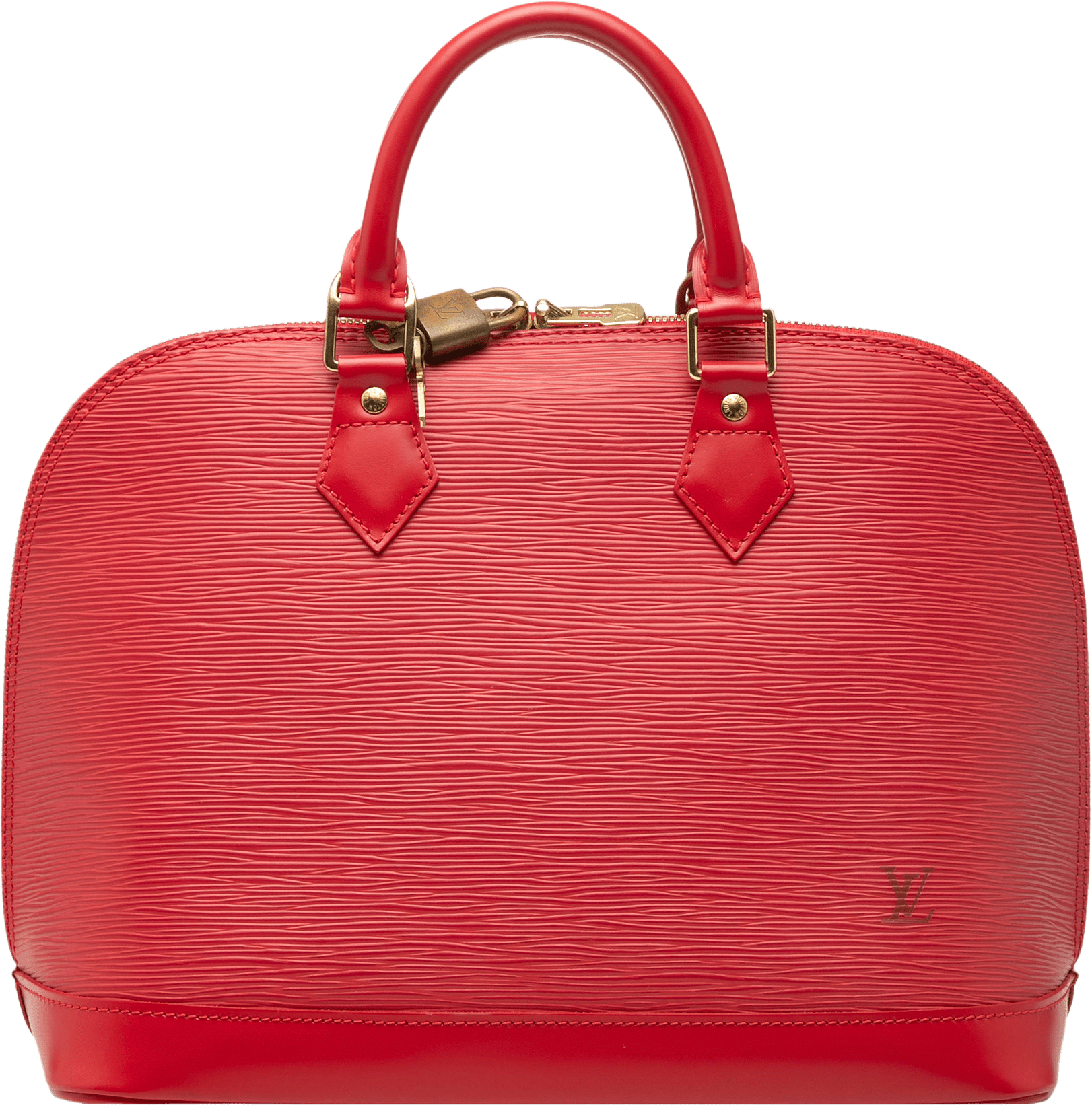 Louis Vuitton Epi Alma Pm, från Luxclusif, i färgen red.