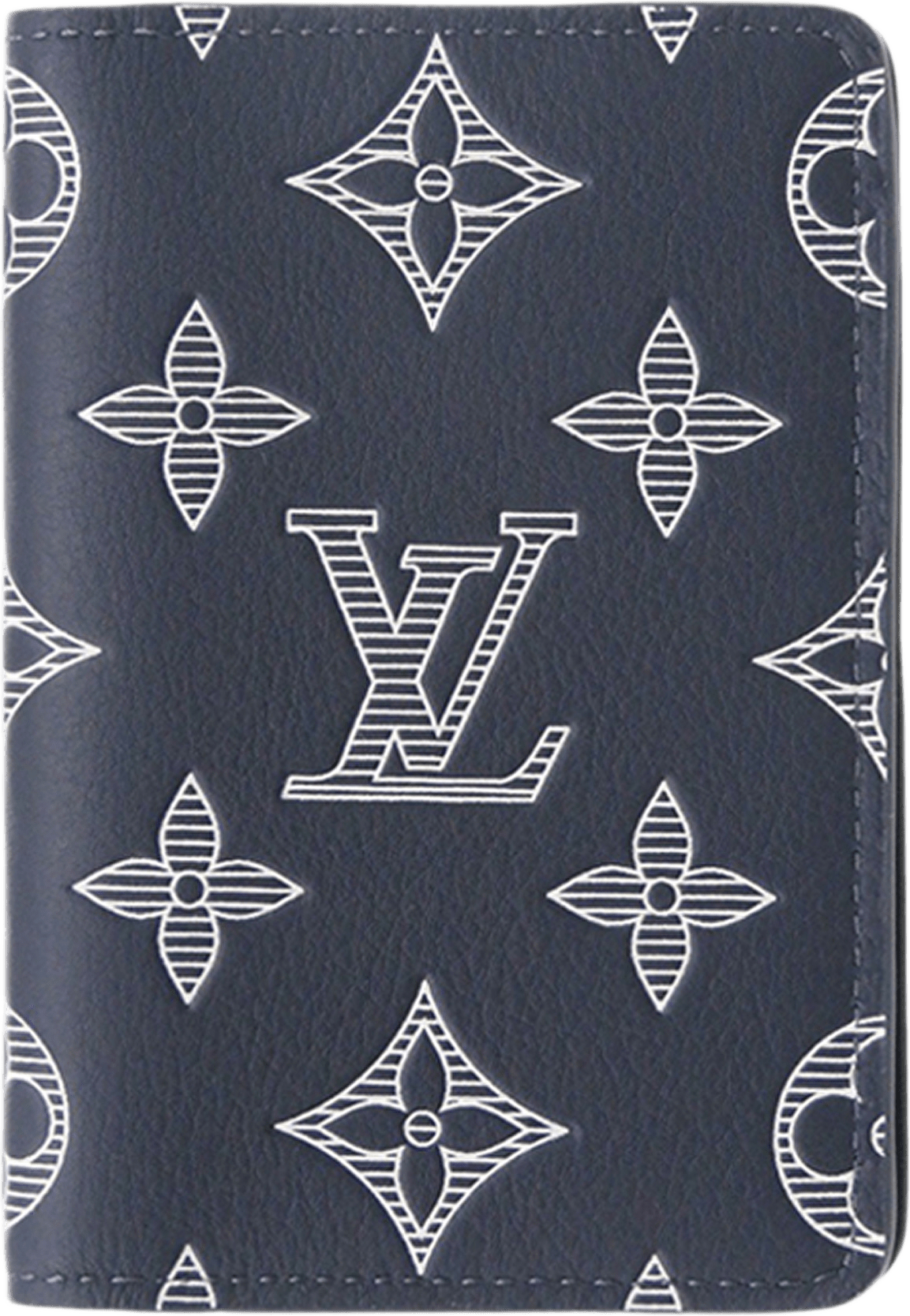 Louis Vuitton Monogram Shadow Pocket Organizer, från Luxclusif, i färgen navy.