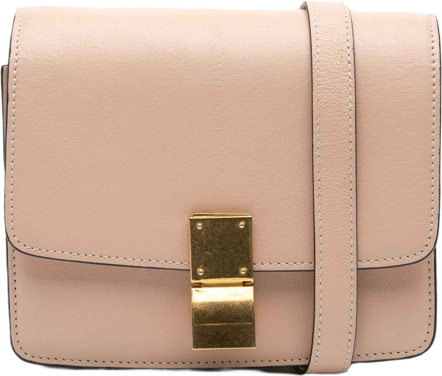 Celine Small Calfskin Classic Box, från Luxclusif, i färgen light pink.