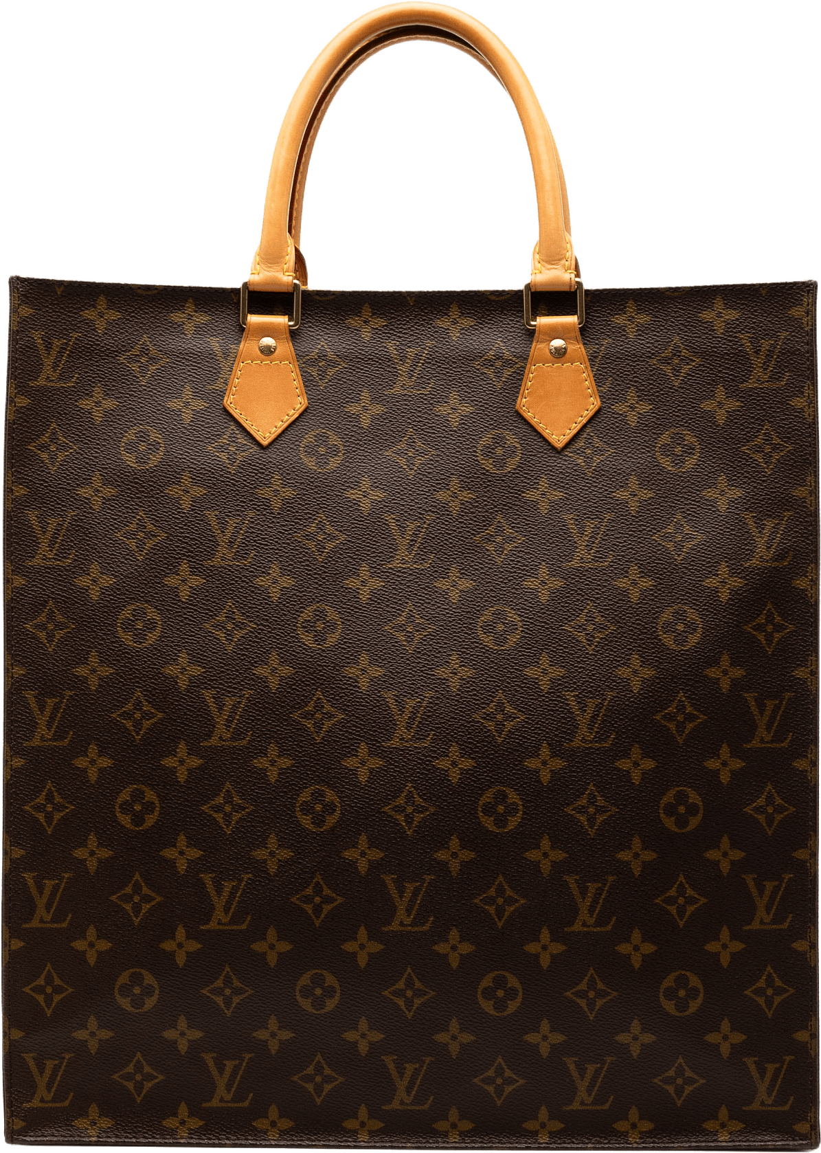 Louis Vuitton Monogram Sac Plat, från Luxclusif, i färgen brown.