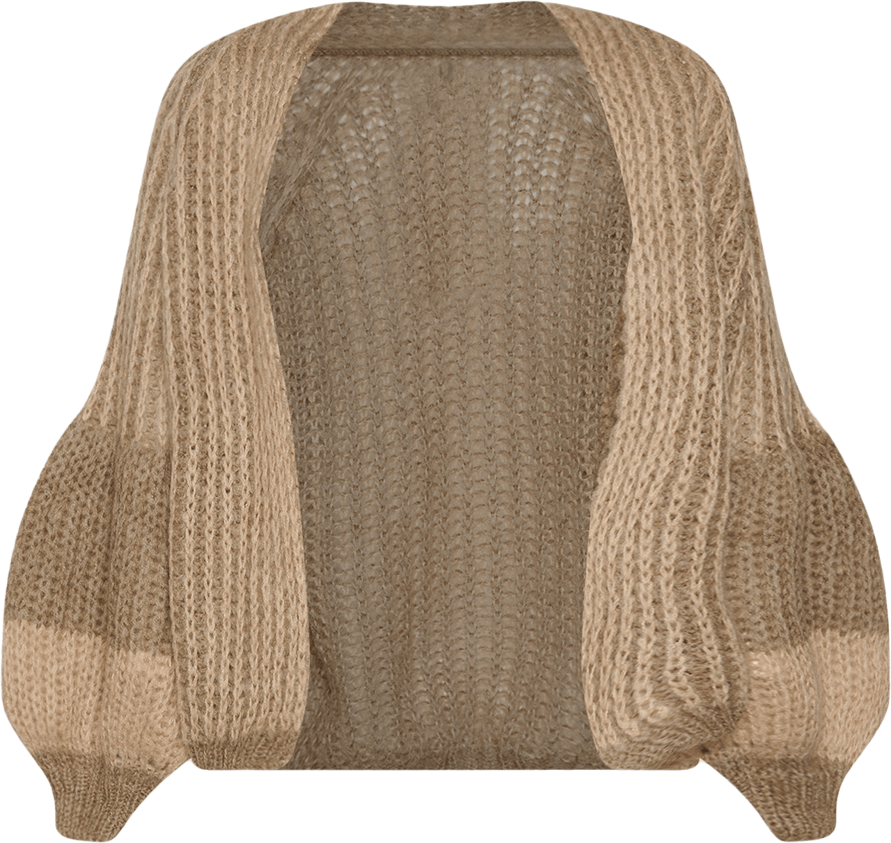 Liana Knit Cardigan - Sand, från Noella, i färgen sand.