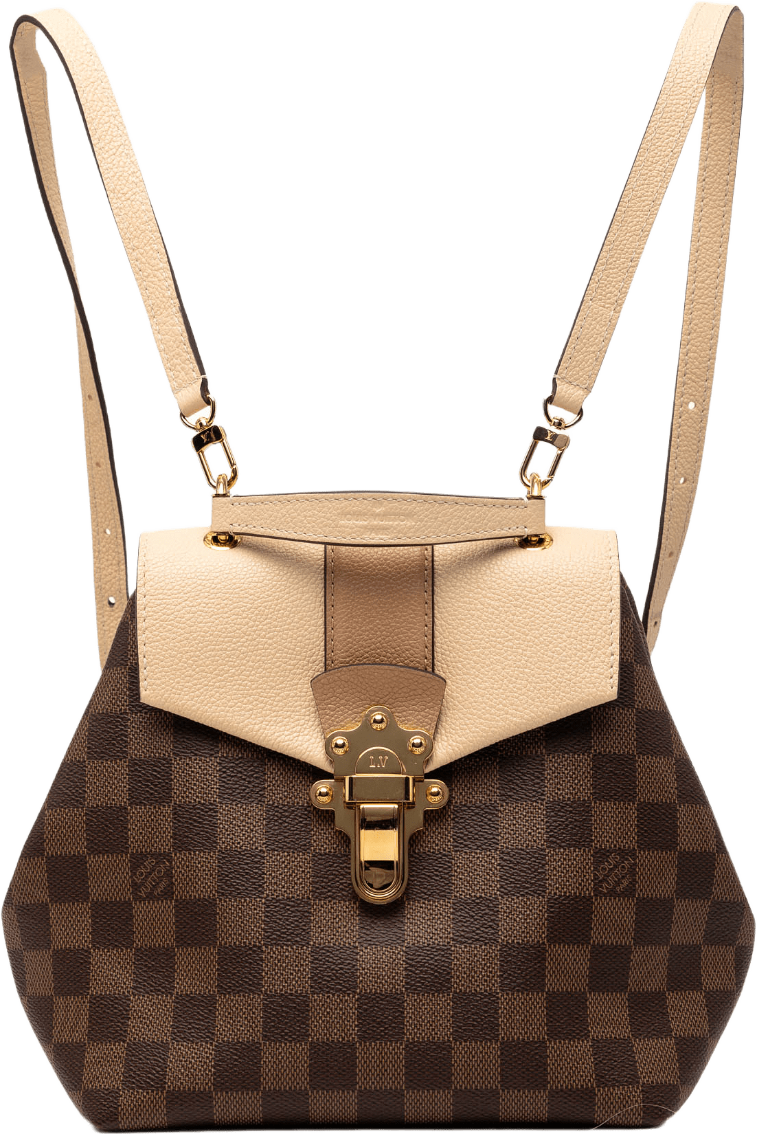 Louis Vuitton Damier Ebene Clapton, från Luxclusif, i färgen brown.
