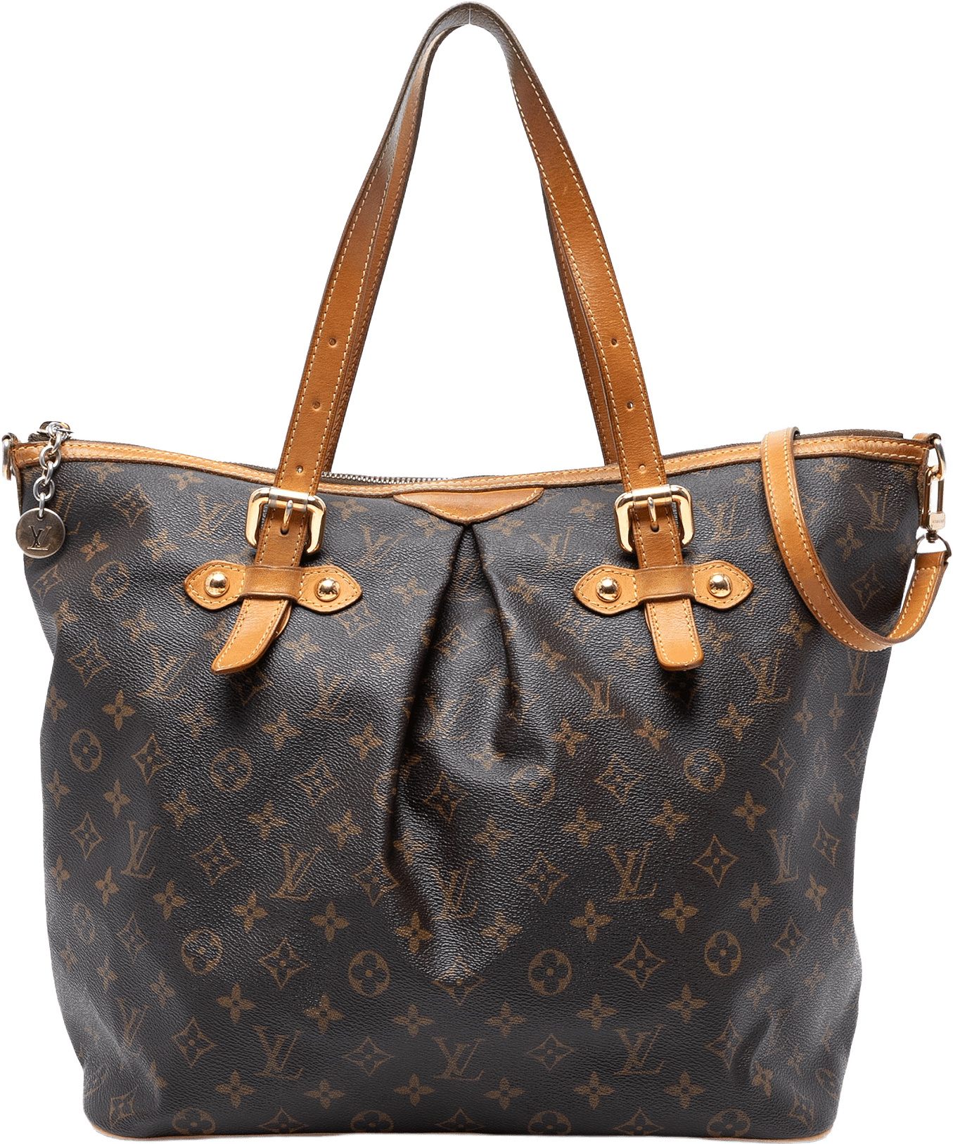 Louis Vuitton Monogram Palermo Gm, från Luxclusif, i färgen brown.