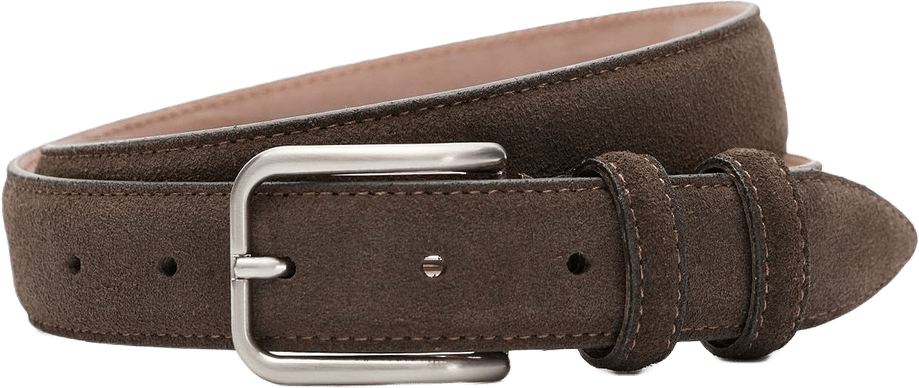 Suede Belt, från John Henric, i färgen dark brown.