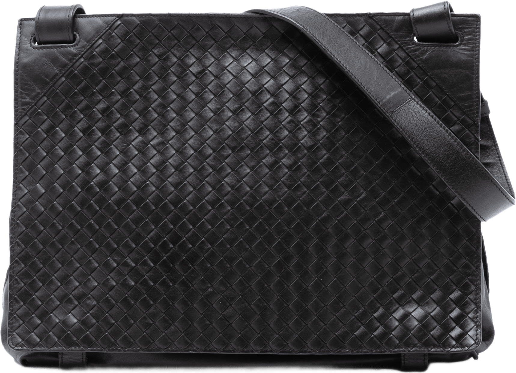 Bottega Veneta Nappa Intrecciato Messenger Bag, från Luxclusif, i färgen dark brown.