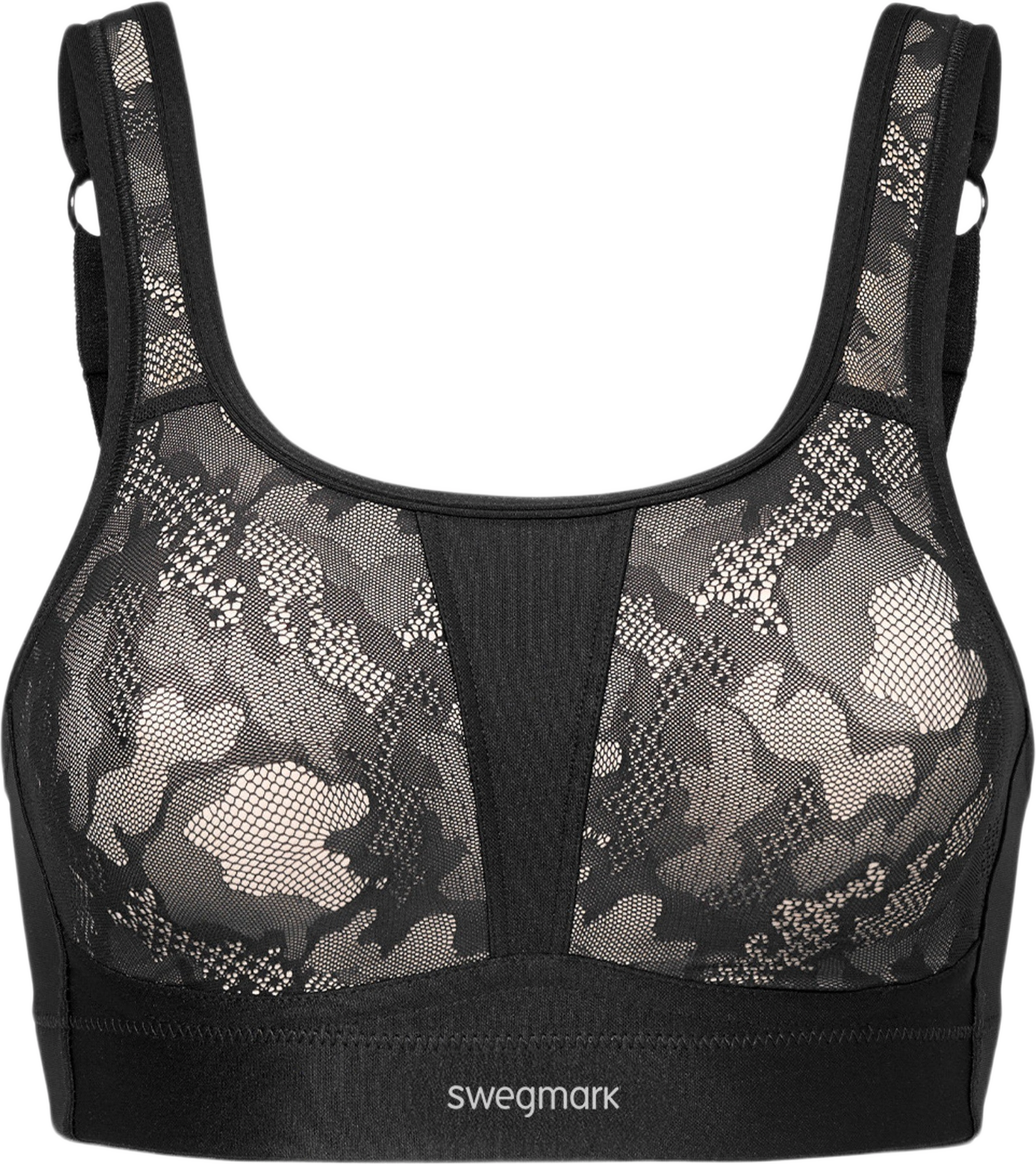 Secure Sport-bh, från Swegmark, i färgen black/beige.