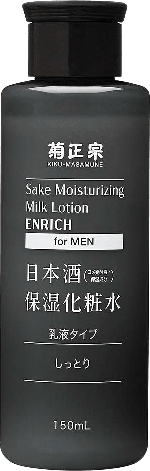 Sake Moisturizing Milky Lotion ENRICH for MEN, från KIKU-MASAMUNE.