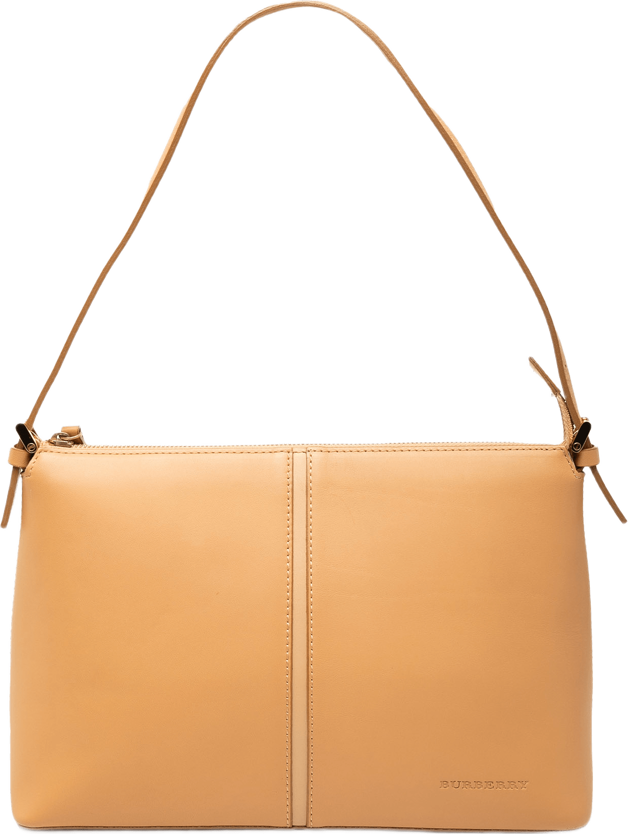 Burberry Leather Shoulder Bag, från Luxclusif, i färgen brun.