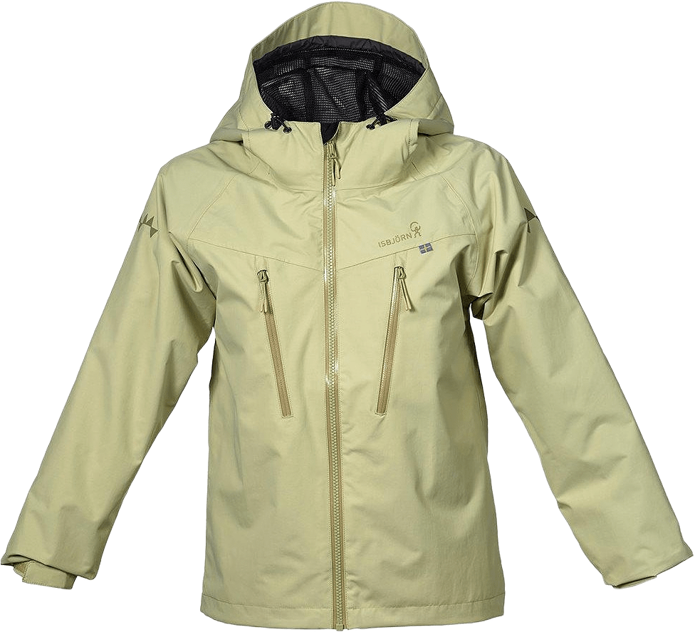 Monsune Hardshell Jacket, från ISBJÖRN of Sweden, i färgen forest dew.