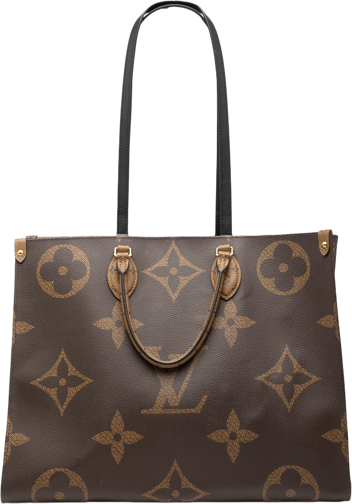 Louis Vuitton Monogram Reverse Giant Onthego Gm, från Luxclusif, i färgen brown.