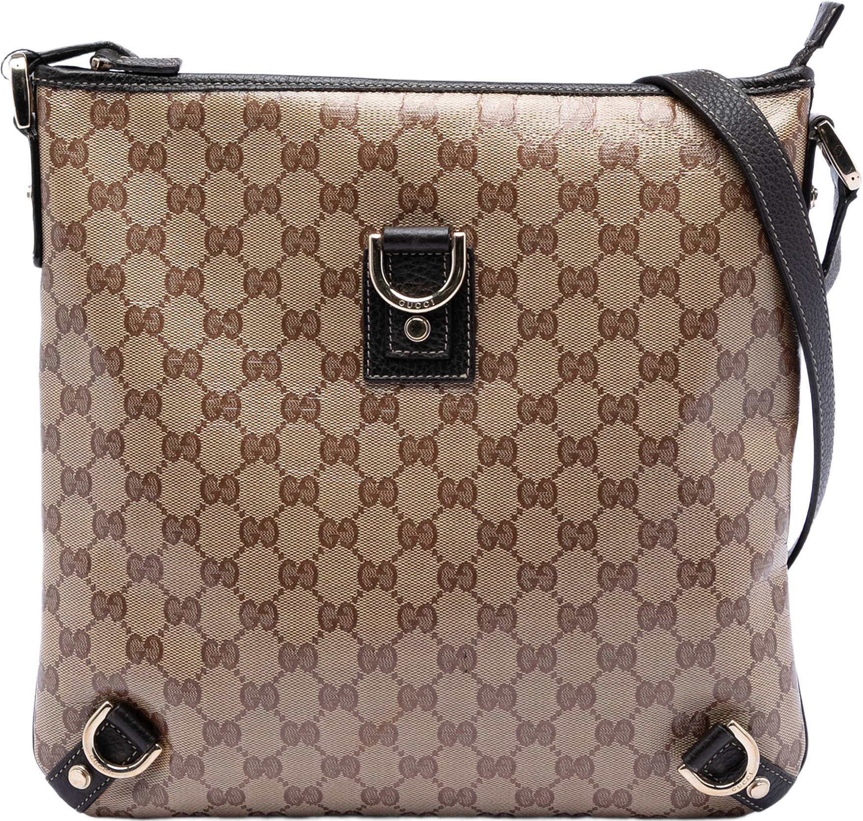Gucci Gg Crystal Abbey D Ring Crossbody, från Luxclusif, i färgen beige.