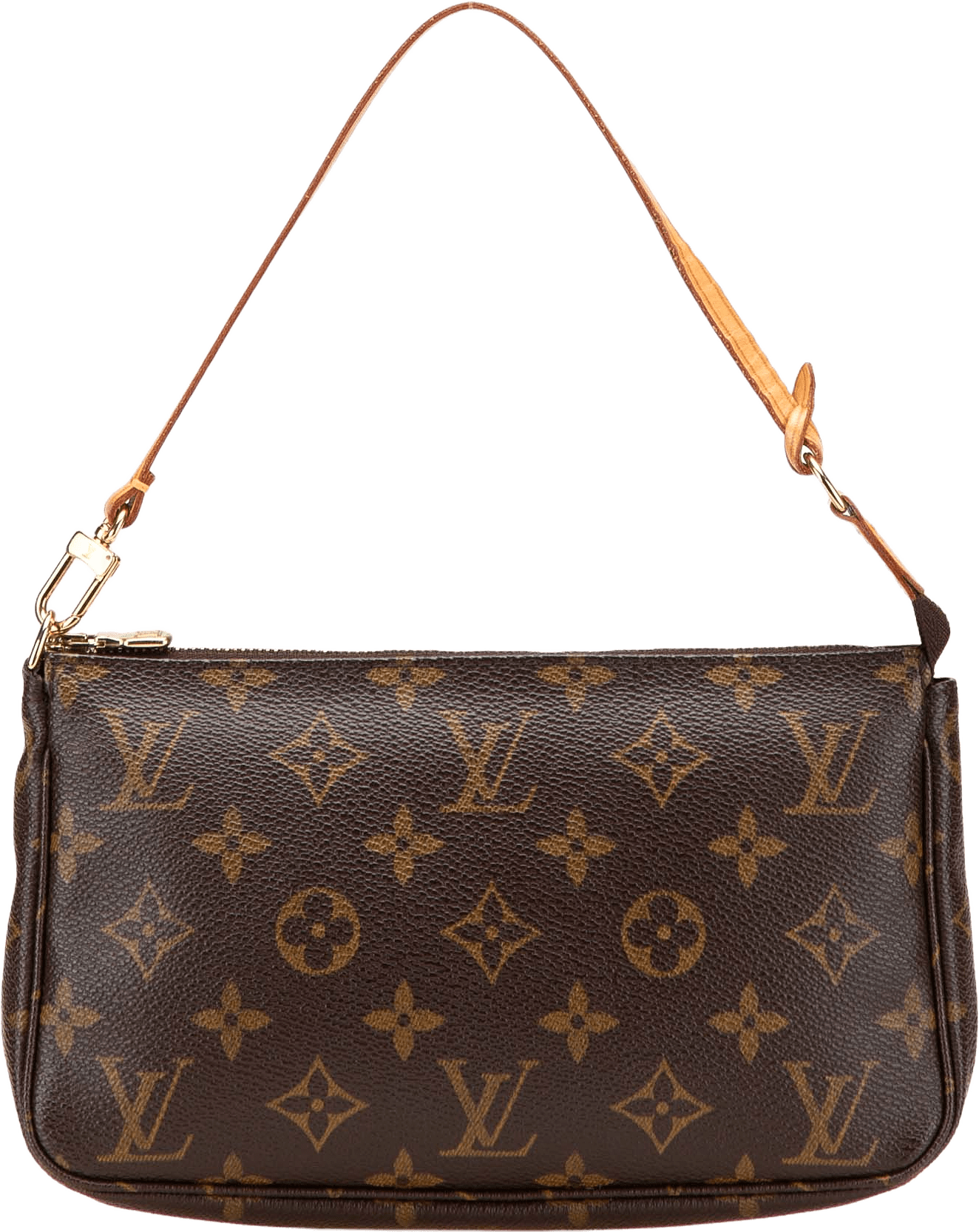 Louis Vuitton Monogram Pochette Accessoires, från Luxclusif, i färgen brown.