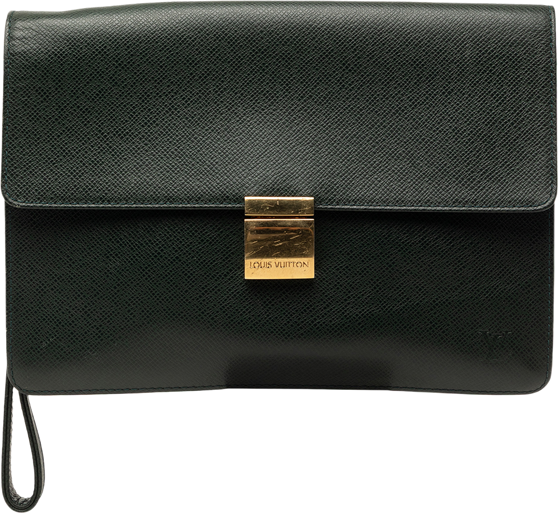 Louis Vuitton Taiga Selenga, från Luxclusif, i färgen dark green.