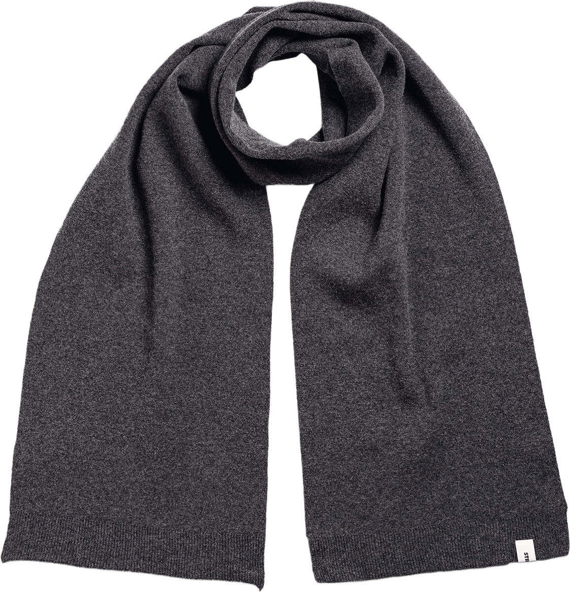 Scarf 01 Merino, från Stiksen, i färgen dark grey.