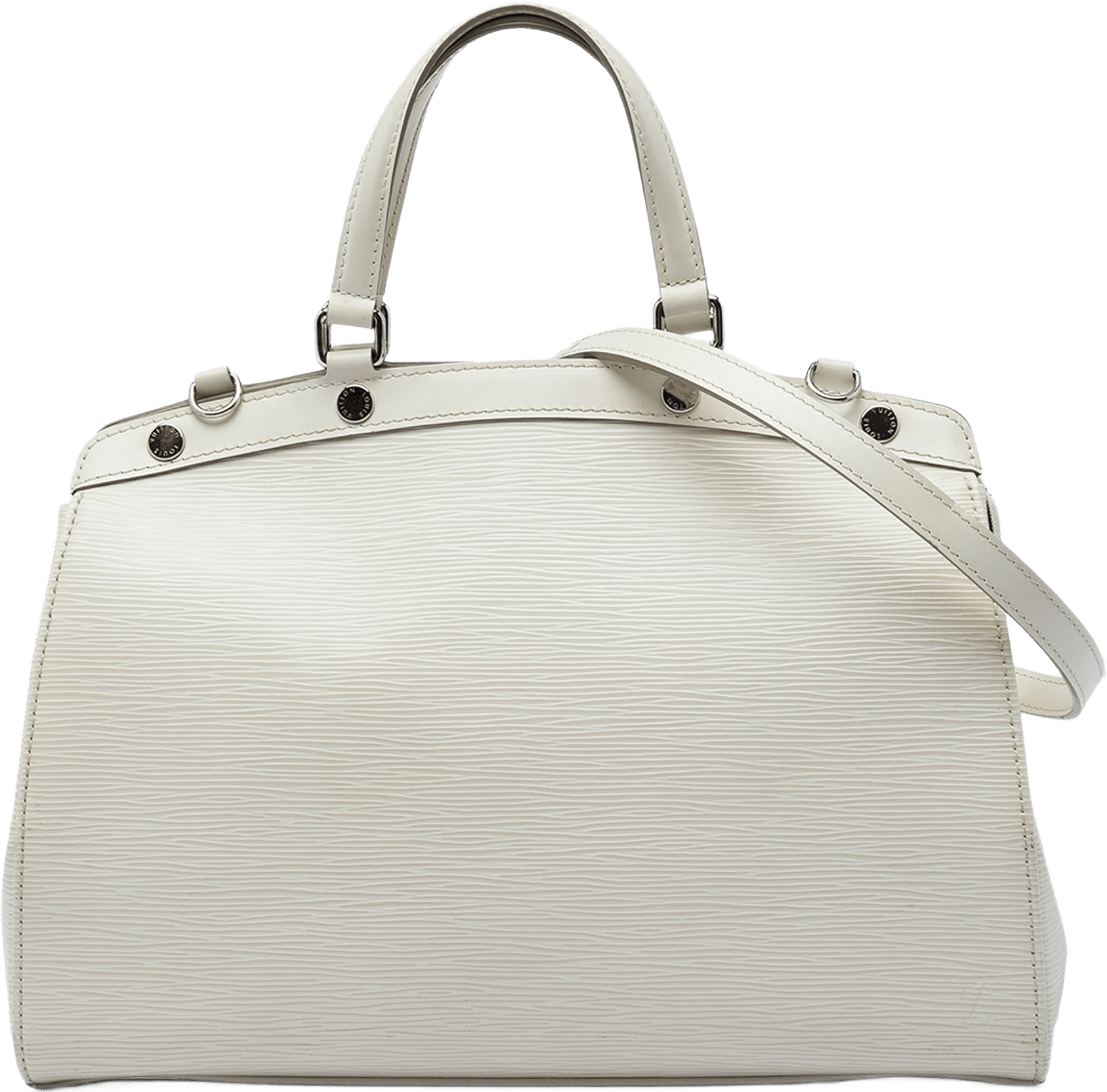 Louis Vuitton Epi Brea Mm, från Luxclusif, i färgen vit.