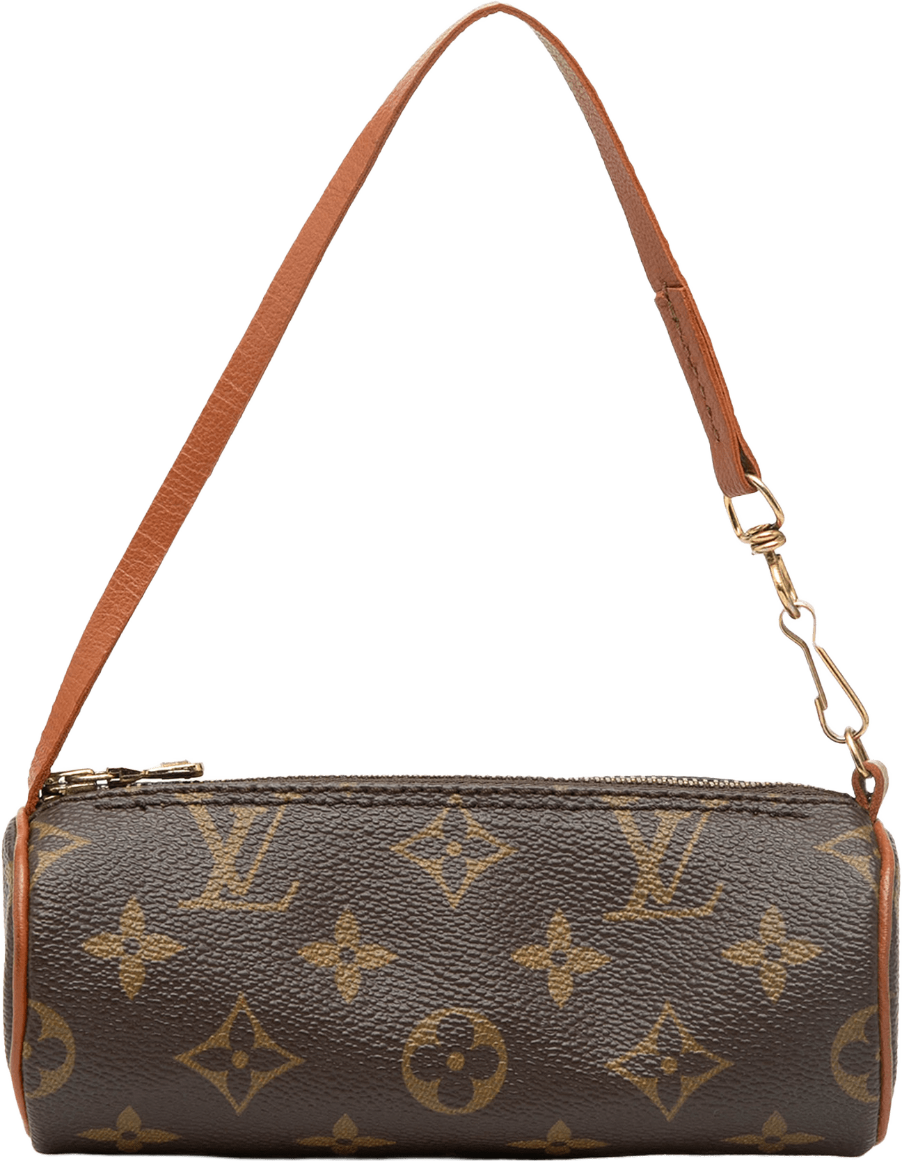 Louis Vuitton Monogram Papillon Pochette, från Luxclusif, i färgen brown.