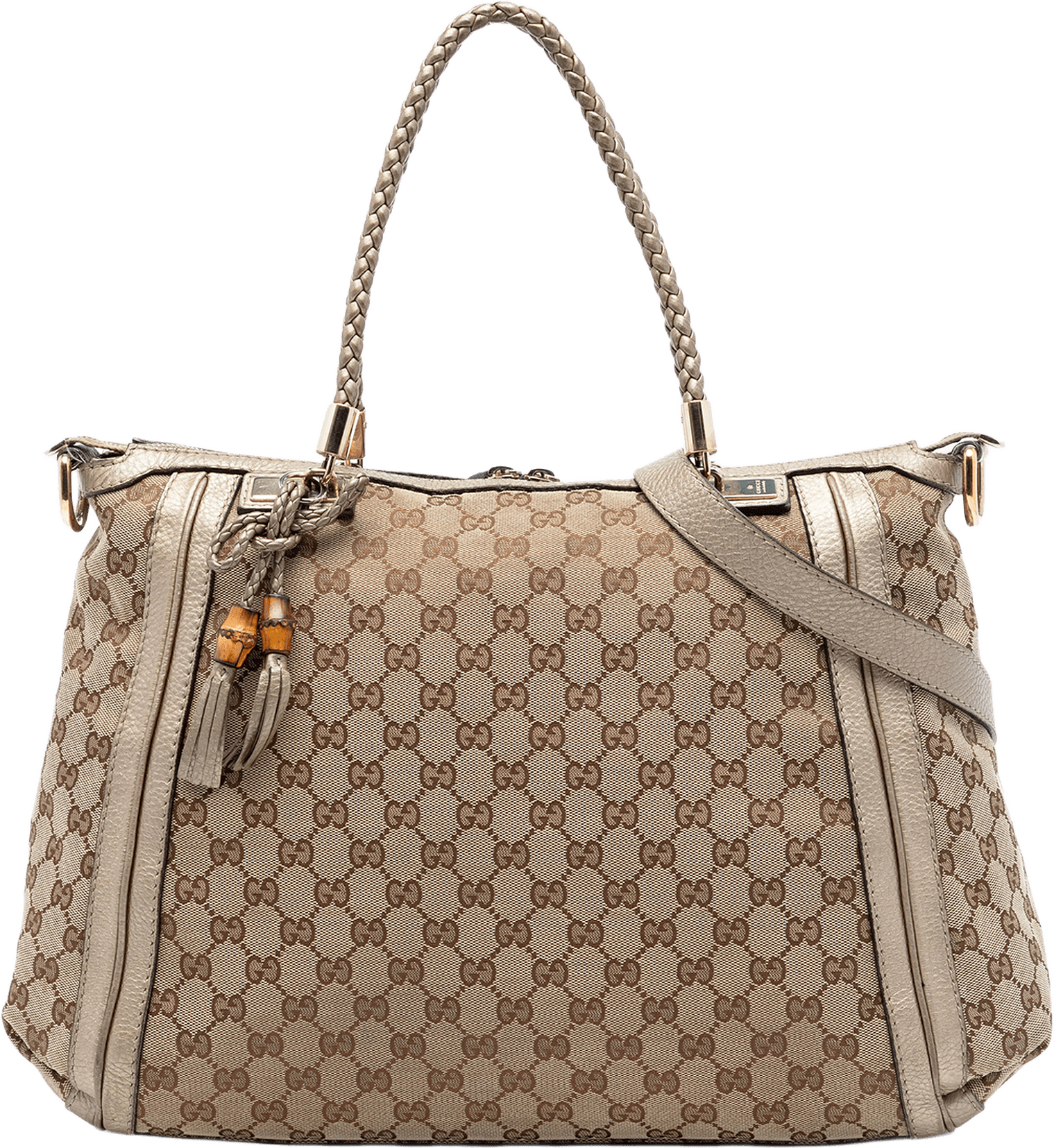 Gucci Gg Canvas Bella Convertible Tote, från Luxclusif, i färgen beige.