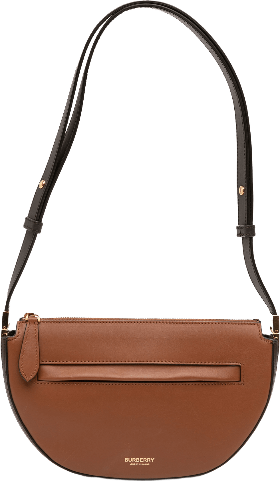 Burberry Mini Leather Olympia Crossbody, från Luxclusif, i färgen brown.