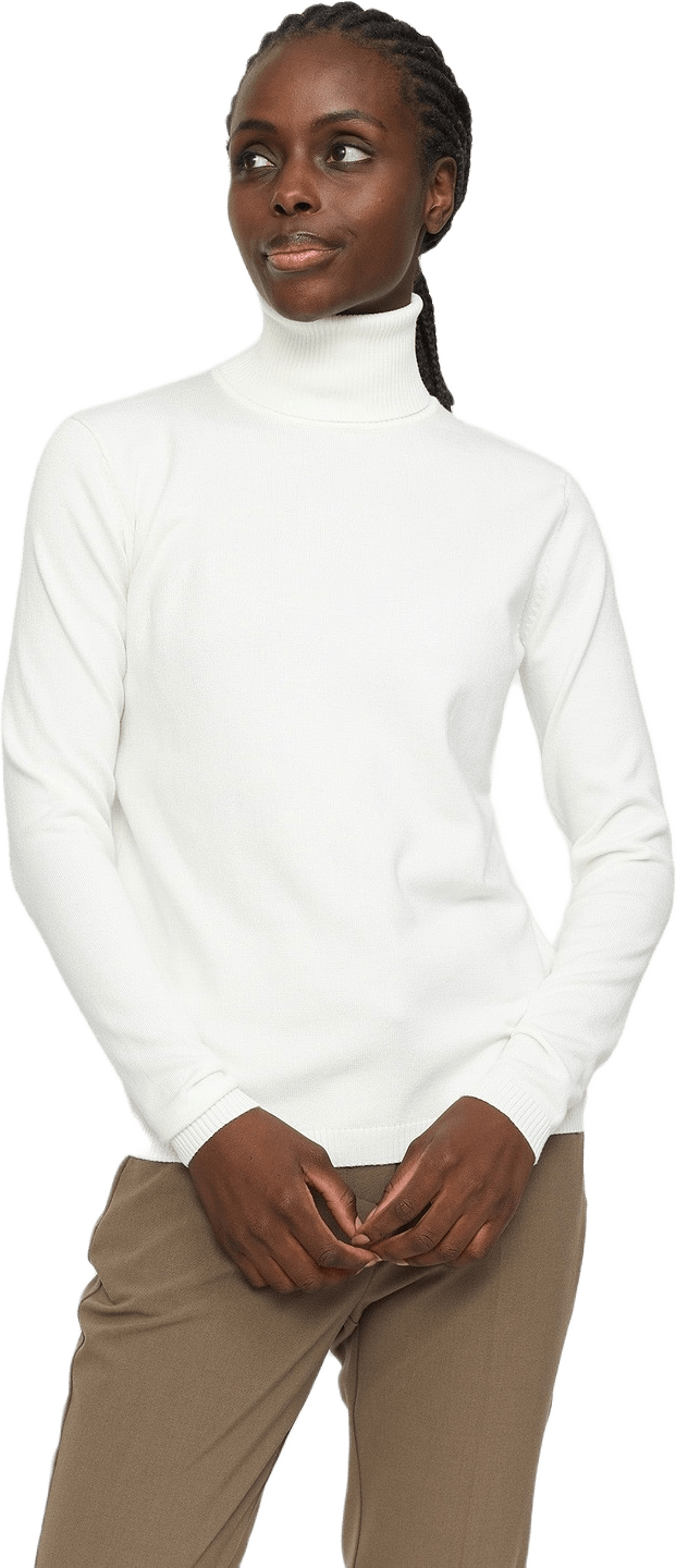 Srmarla Rollneck Knit, från Soft Rebels, i färgen snow white.