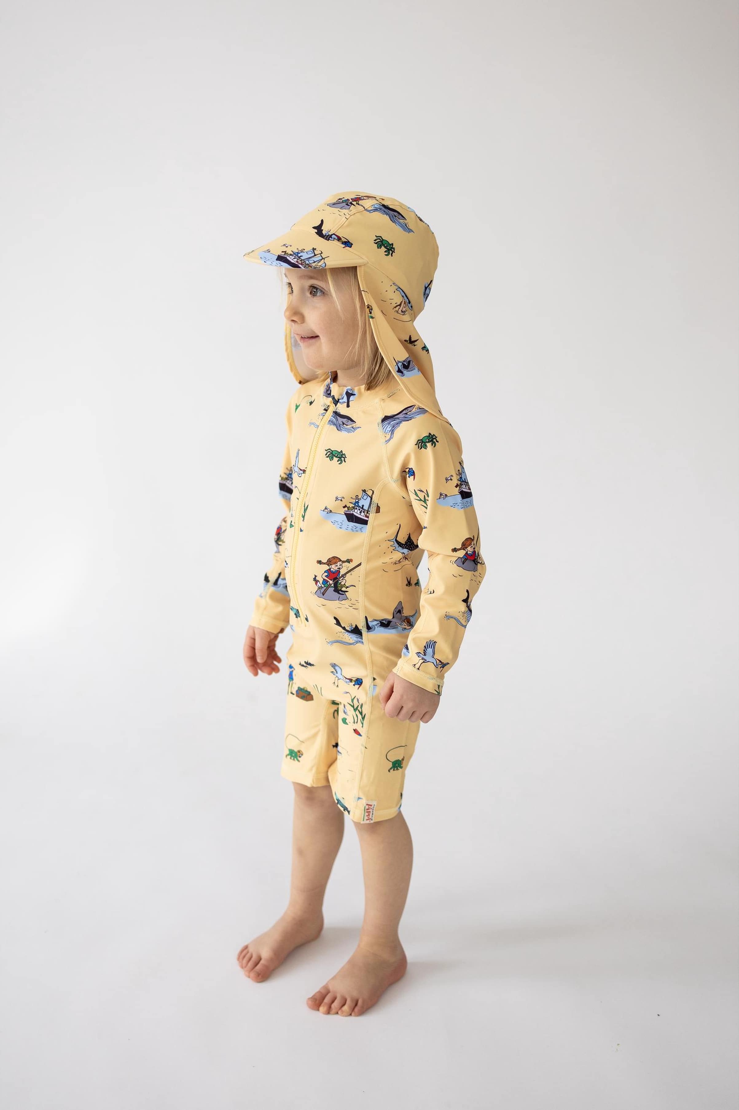 Uv-dräkt Pippi Långstrump, från Geggamoja, i färgen gul.