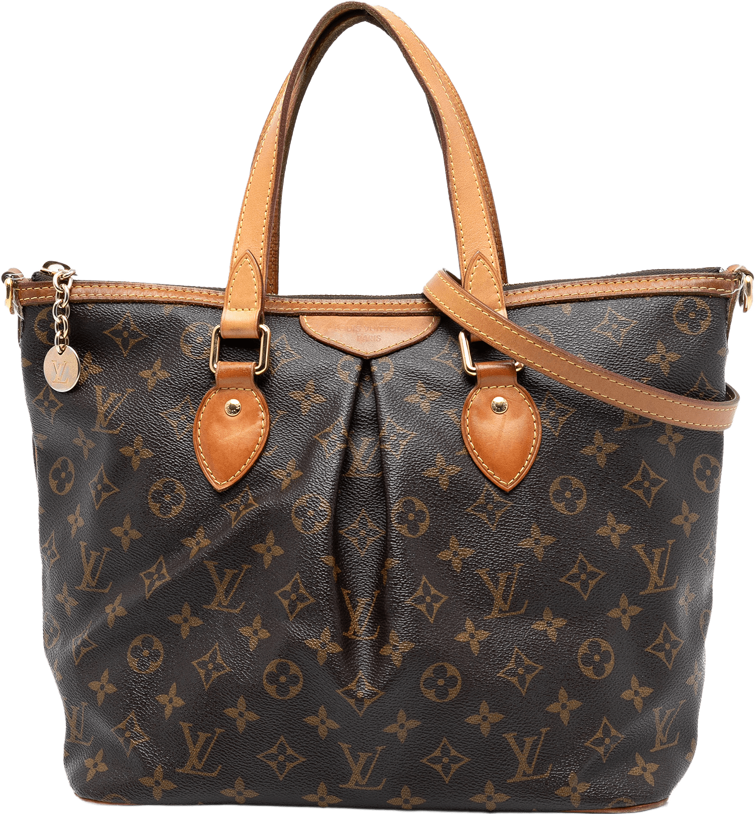 Louis Vuitton Monogram Palermo Pm, från Luxclusif, i färgen brown.