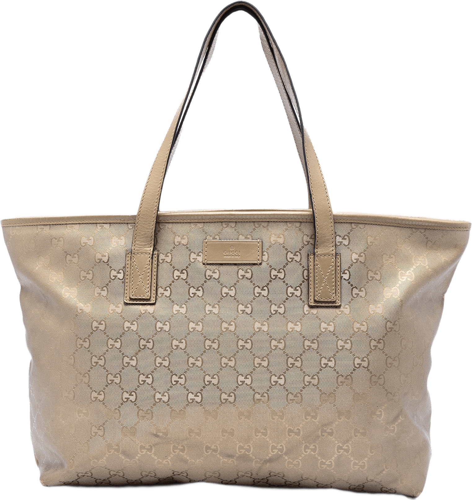 Gucci Medium Gg Imprime Tote, från Luxclusif, i färgen guld.