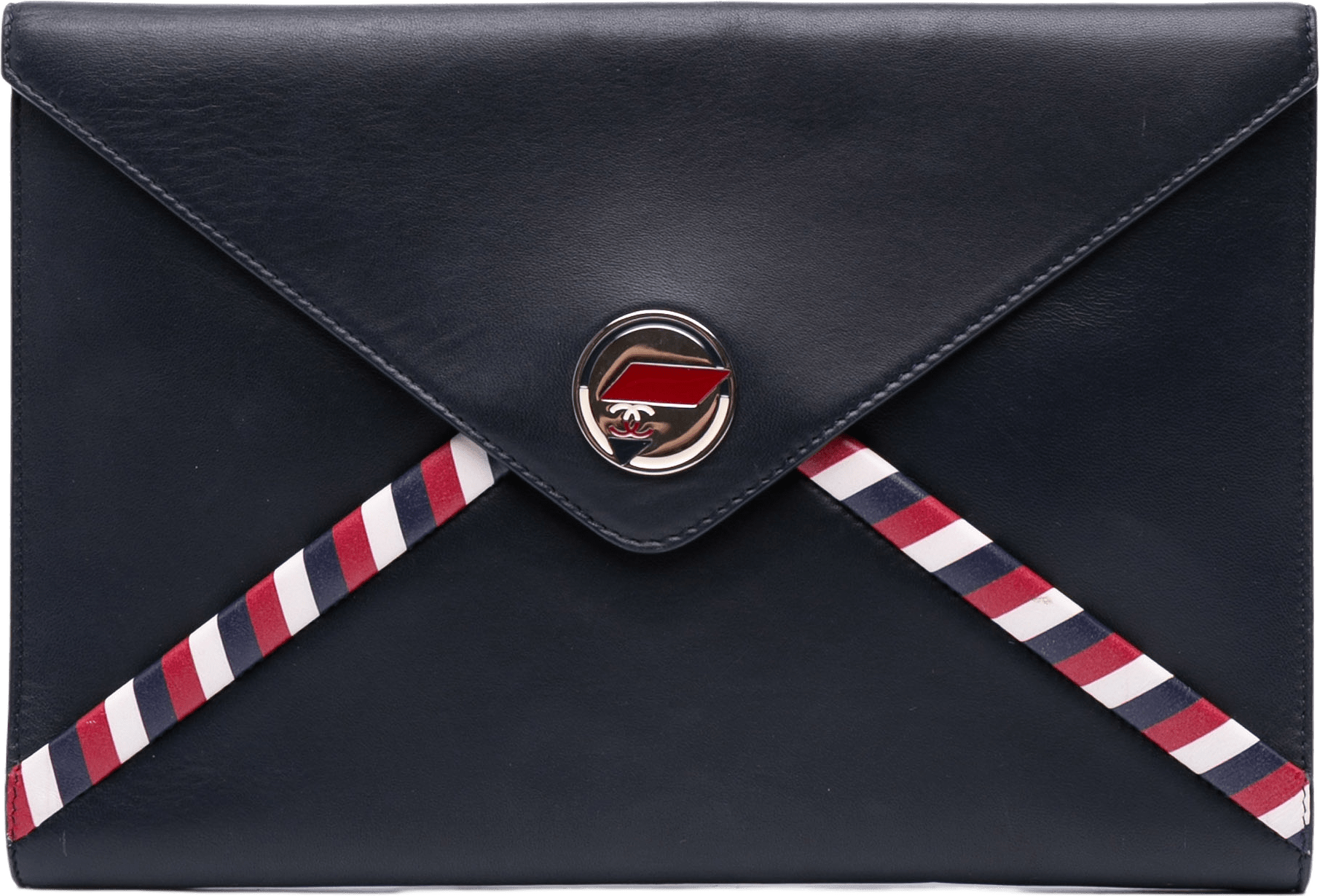 Chanel Lambskin Airlines Envelope Clutch