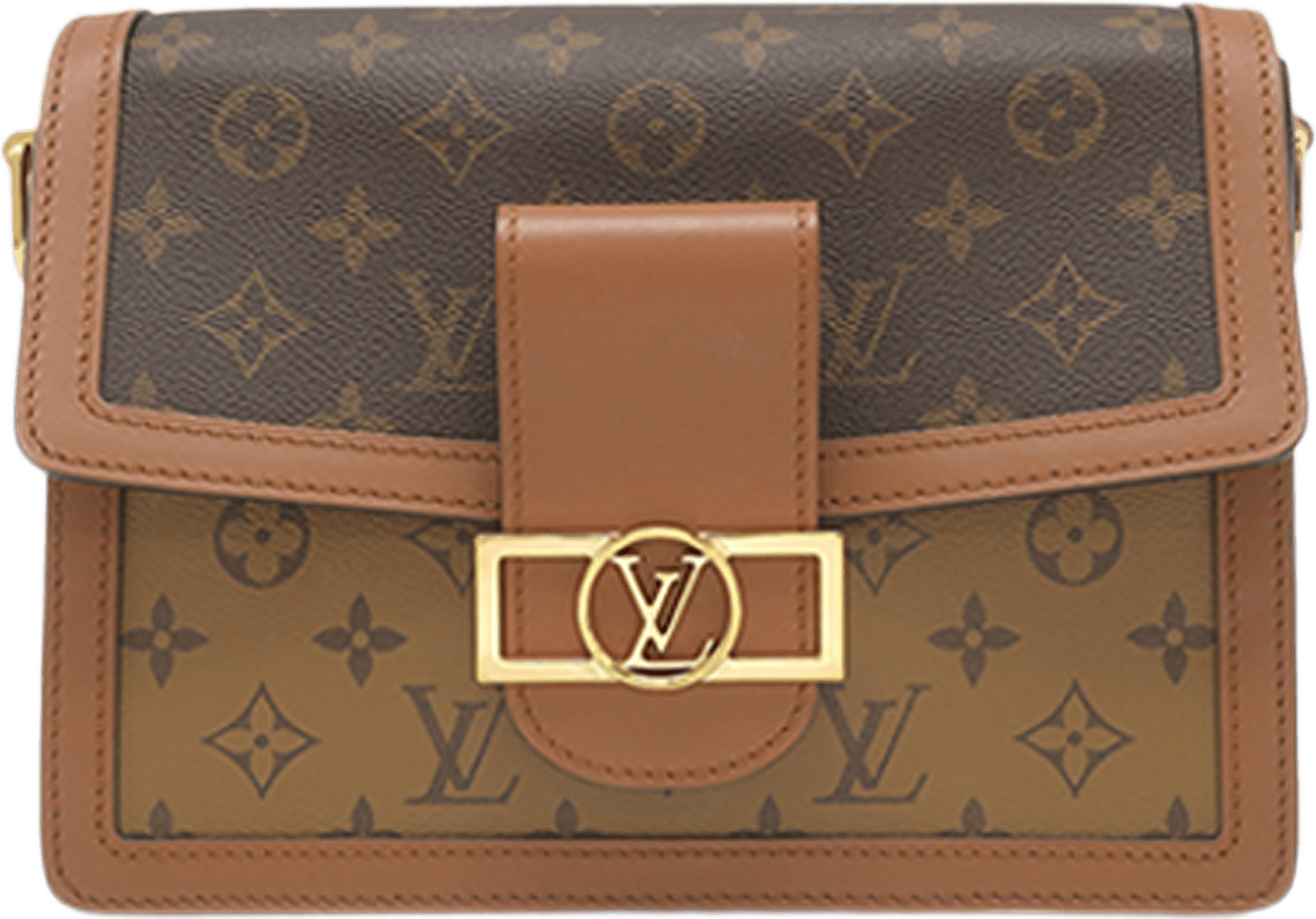 Louis Vuitton Monogram Reverse Dauphine Mm, från Luxclusif, i färgen brown.