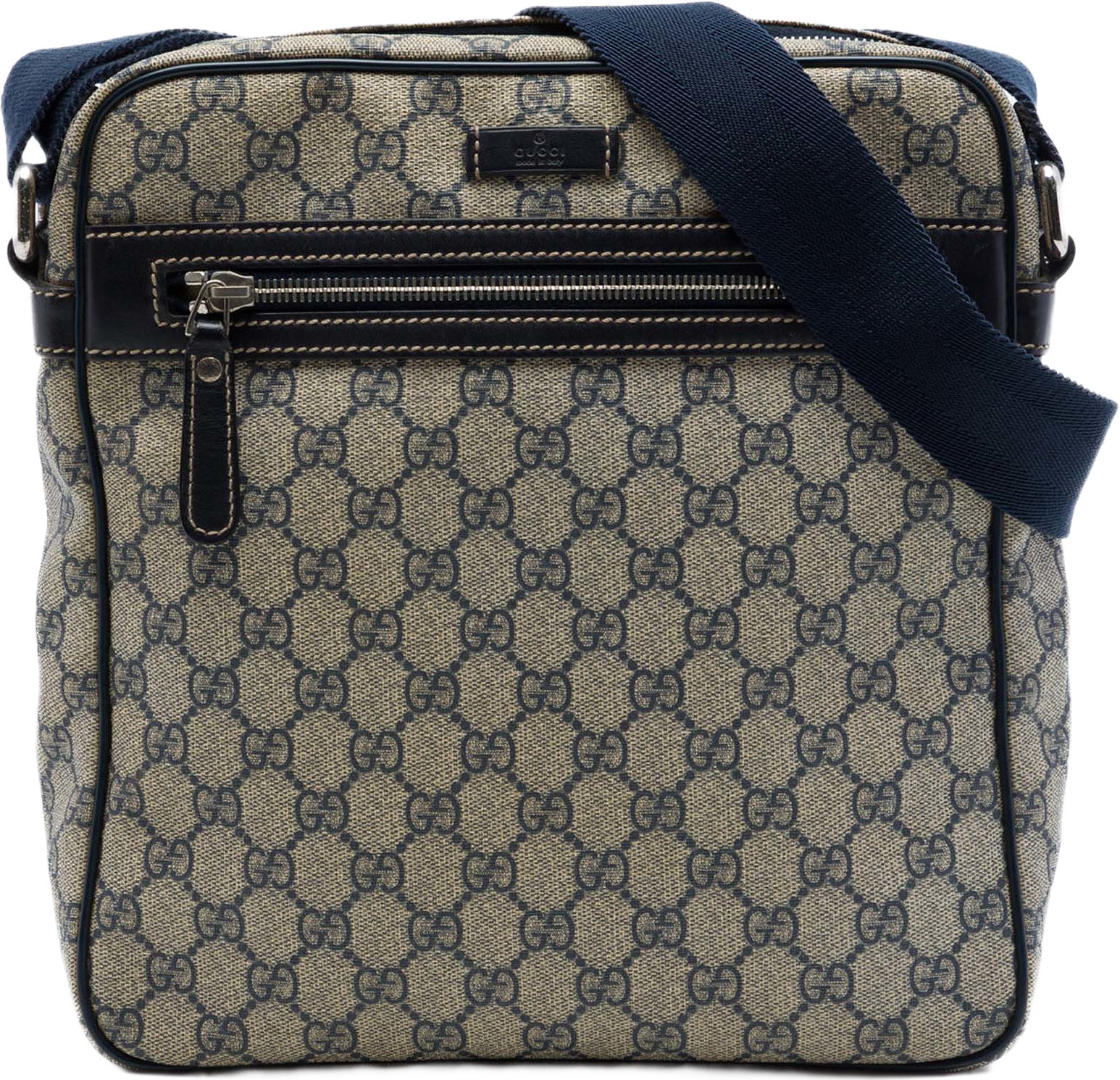 Gucci Gg Supreme Crossbody, från Luxclusif, i färgen beige.
