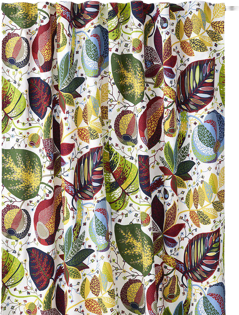 Adam & Eva Gardin 2p, från Svanefors, i färgen röd.