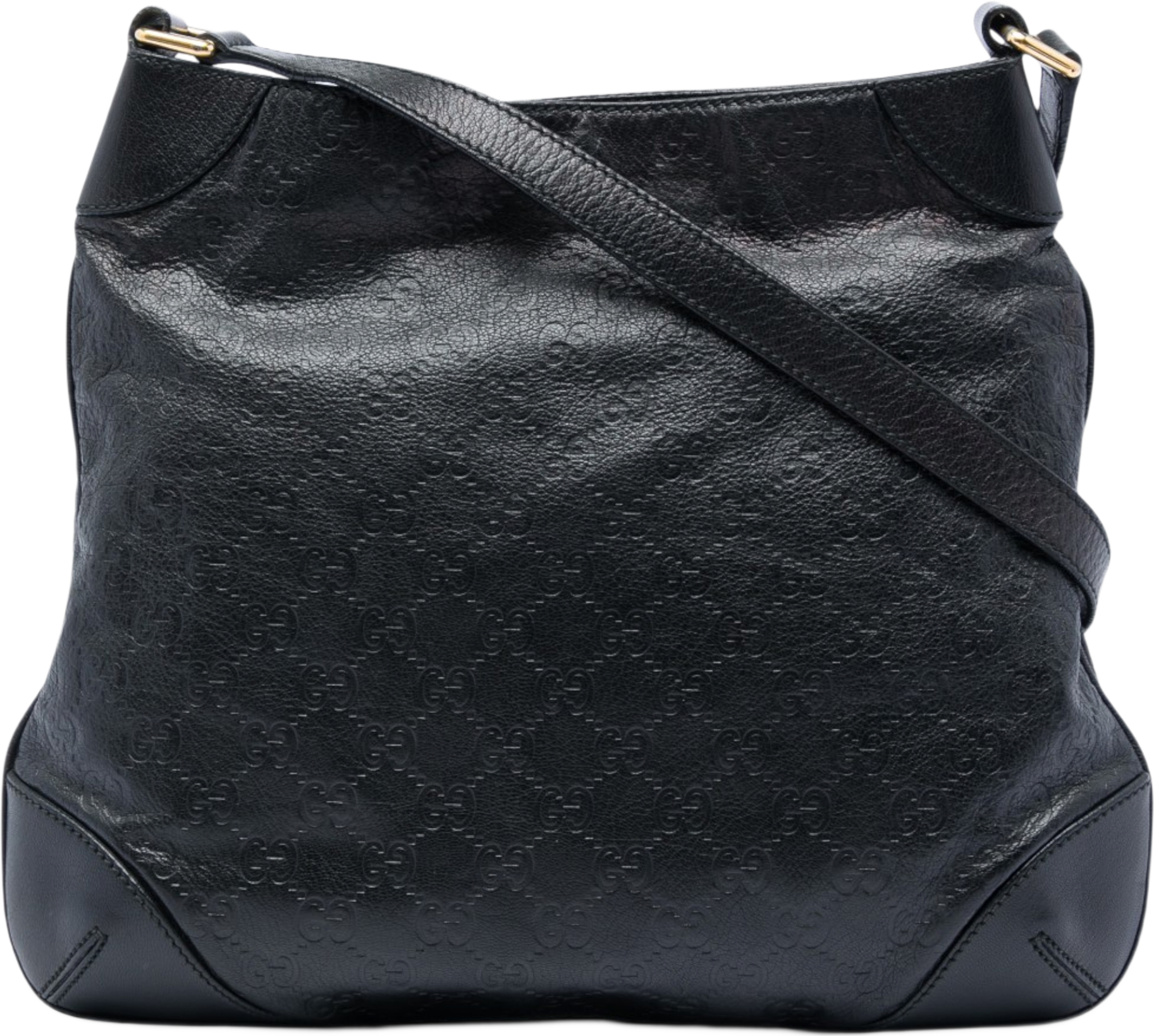 Gucci Guccissima Shoulder Bag, från Luxclusif, i färgen svart.