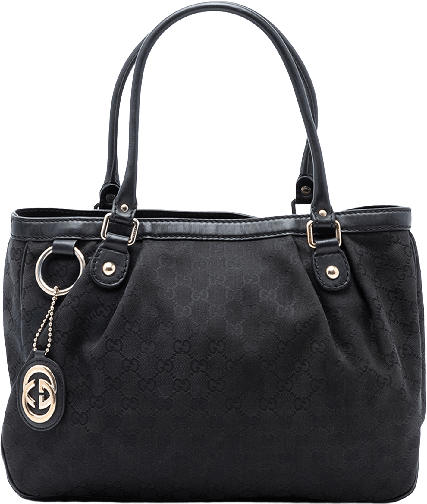 Gucci Gg Canvas Sukey Tote, från Luxclusif, i färgen black.