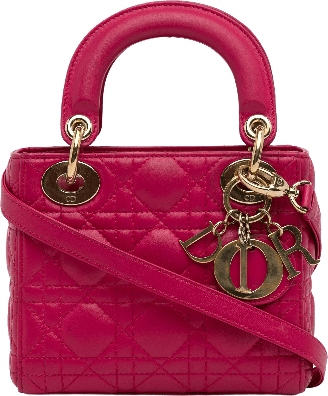 Dior Mini Lambskin Cannage Lady Dior