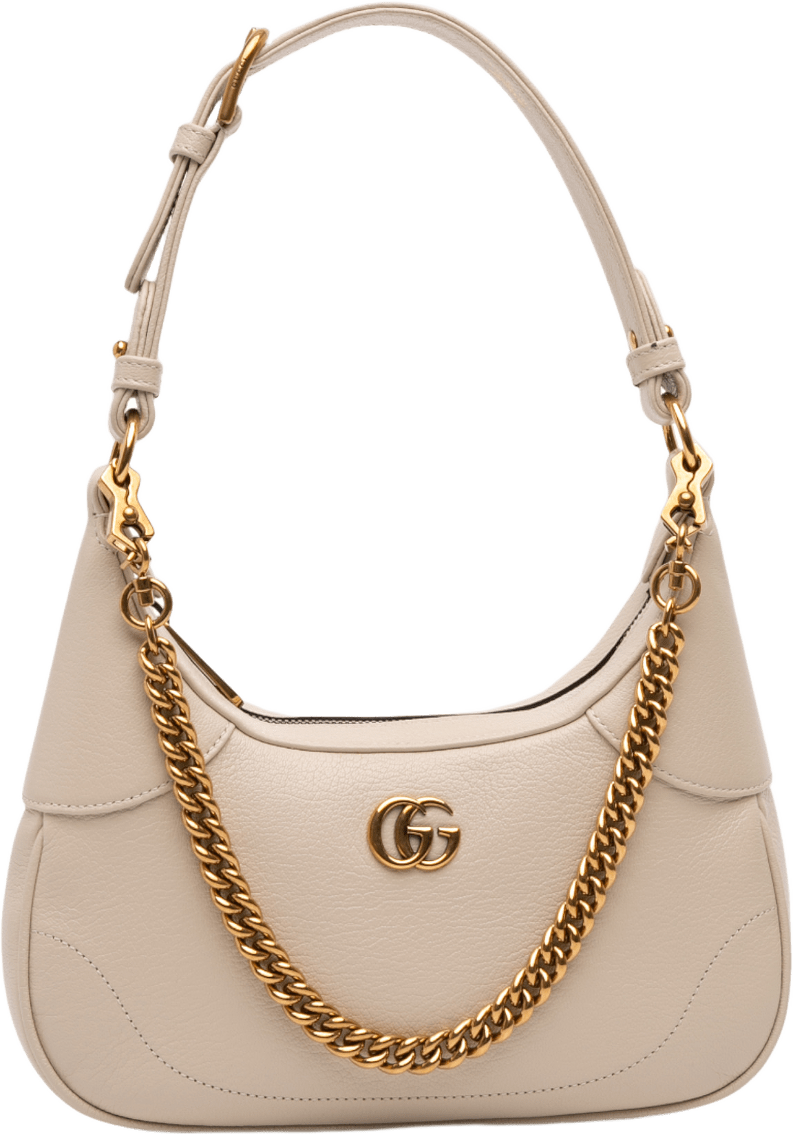 Gucci Small Calfskin Aphrodite Satchel, från Luxclusif, i färgen white.