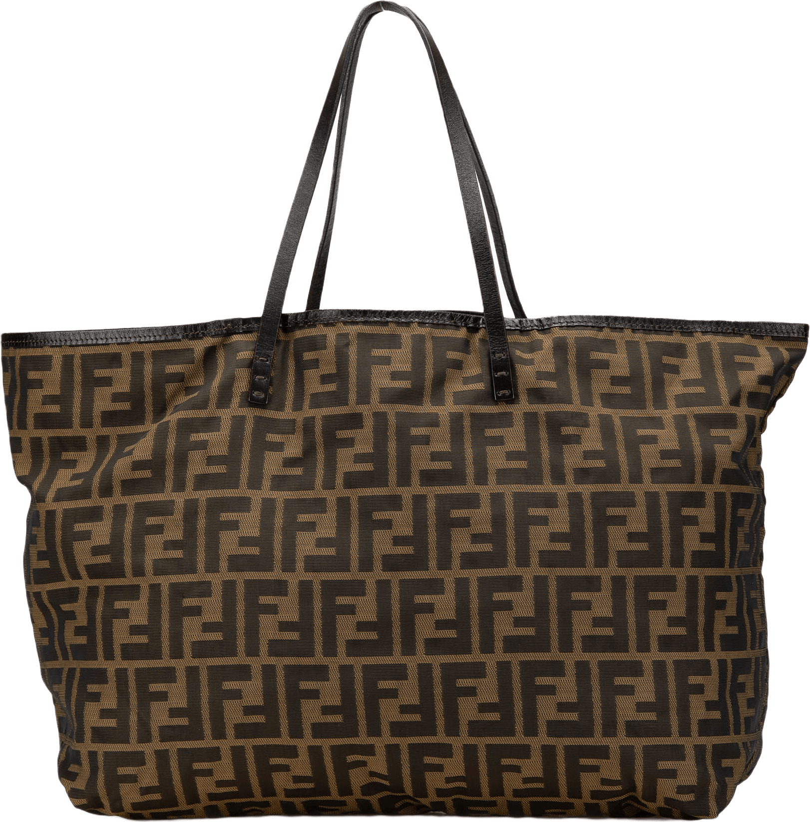 Fendi Medium Zucca Canvas Roll Tote