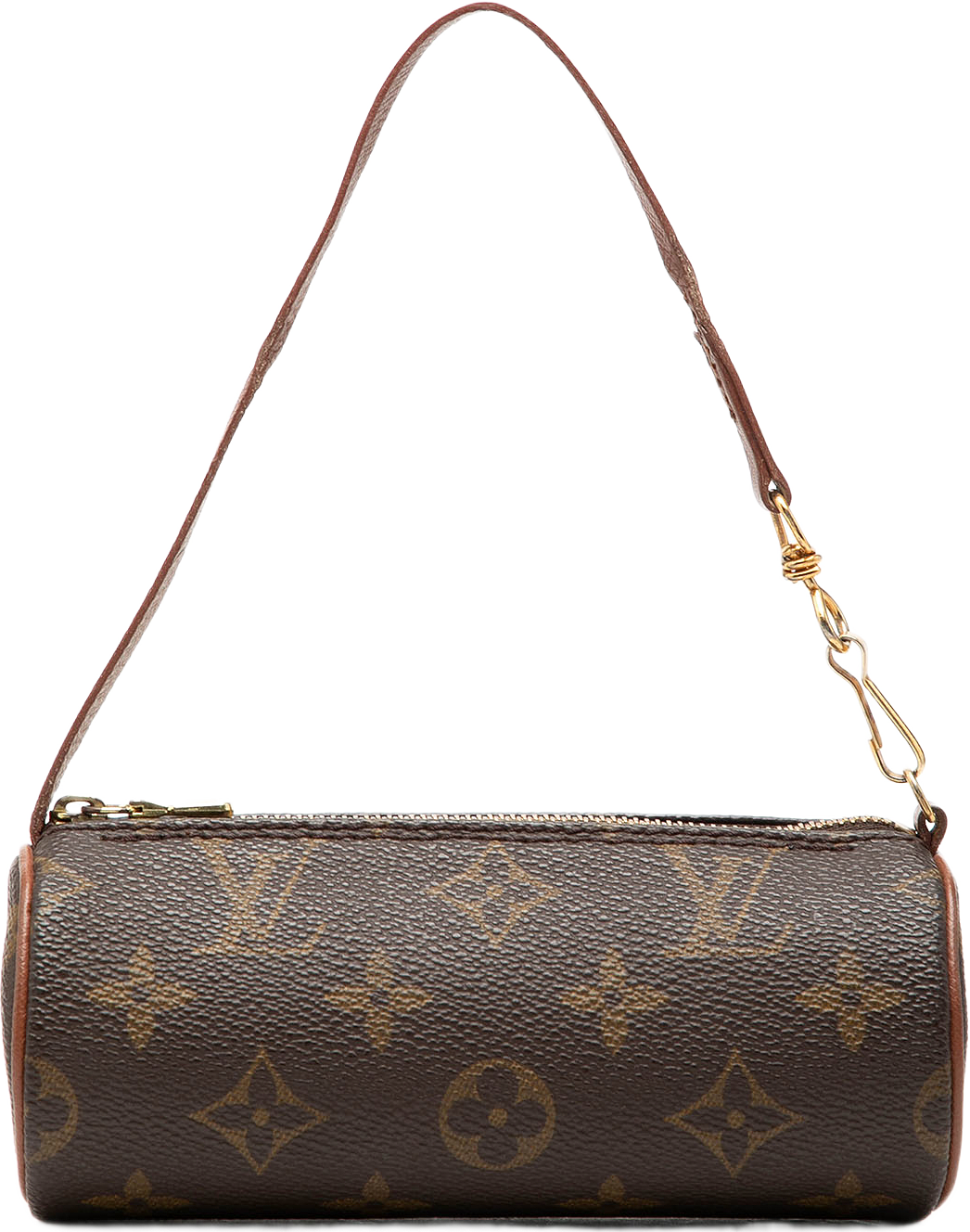 Louis Vuitton Monogram Papillon Pochette, från Luxclusif, i färgen brun.