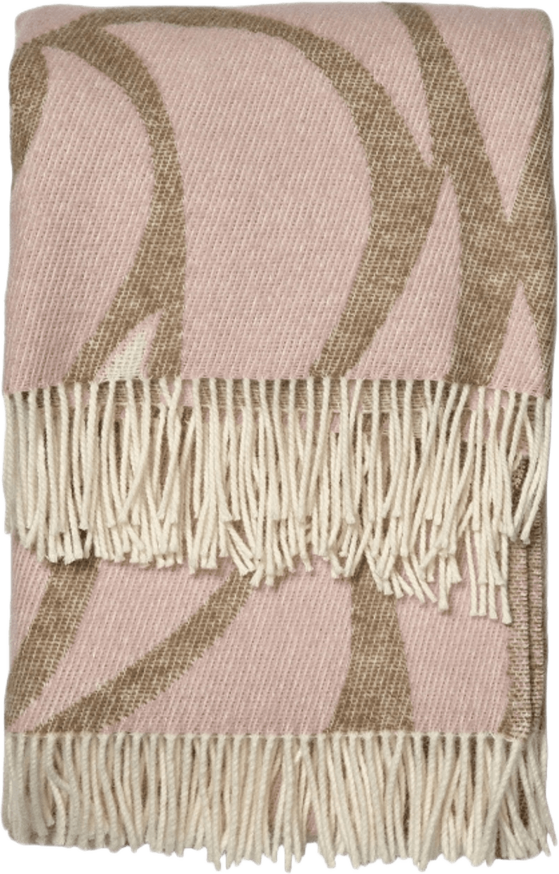 Pläd Folia, från Classic Collection, i färgen rosa.