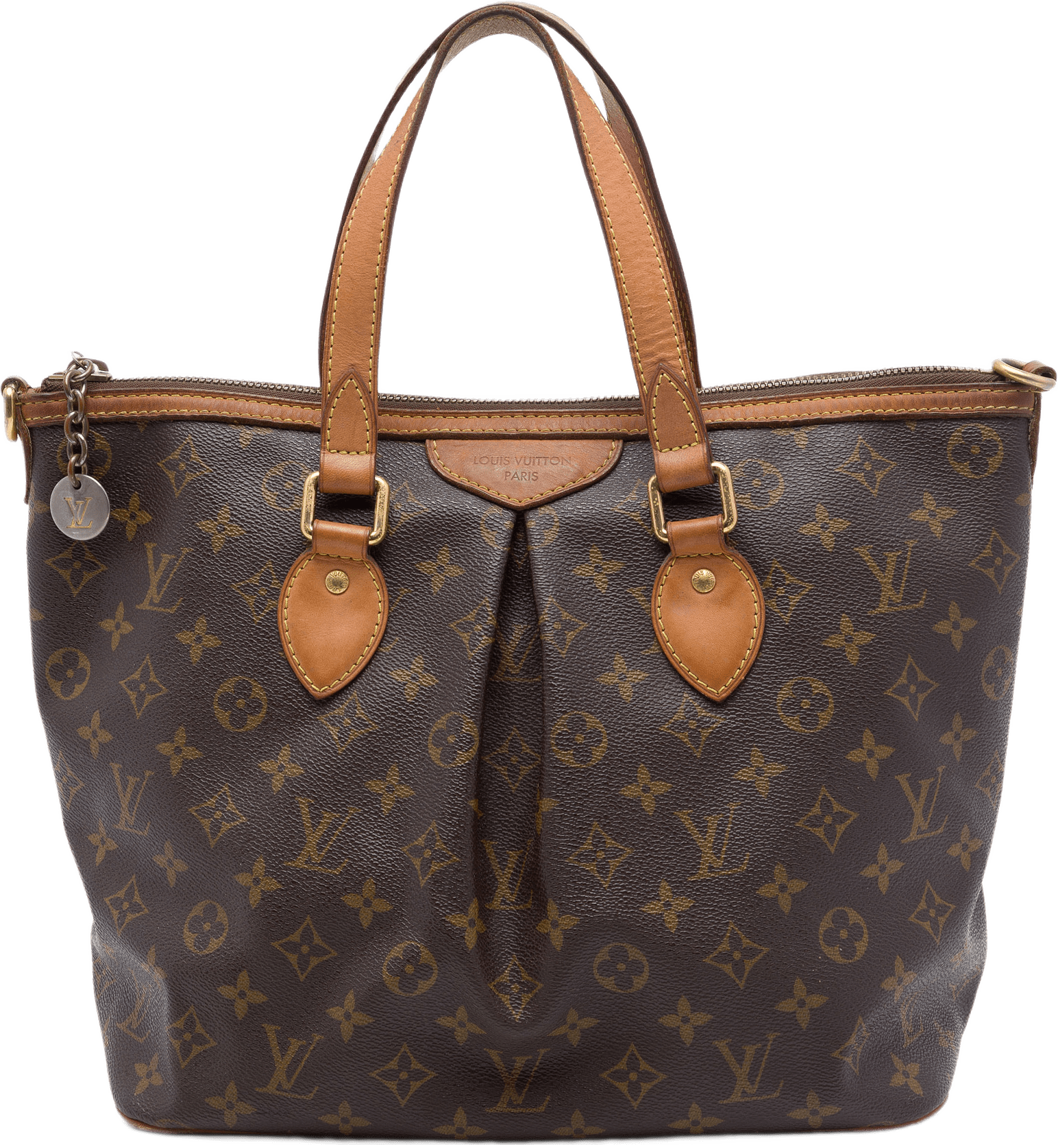 Louis Vuitton Monogram Palermo Pm, från Luxclusif, i färgen brun.