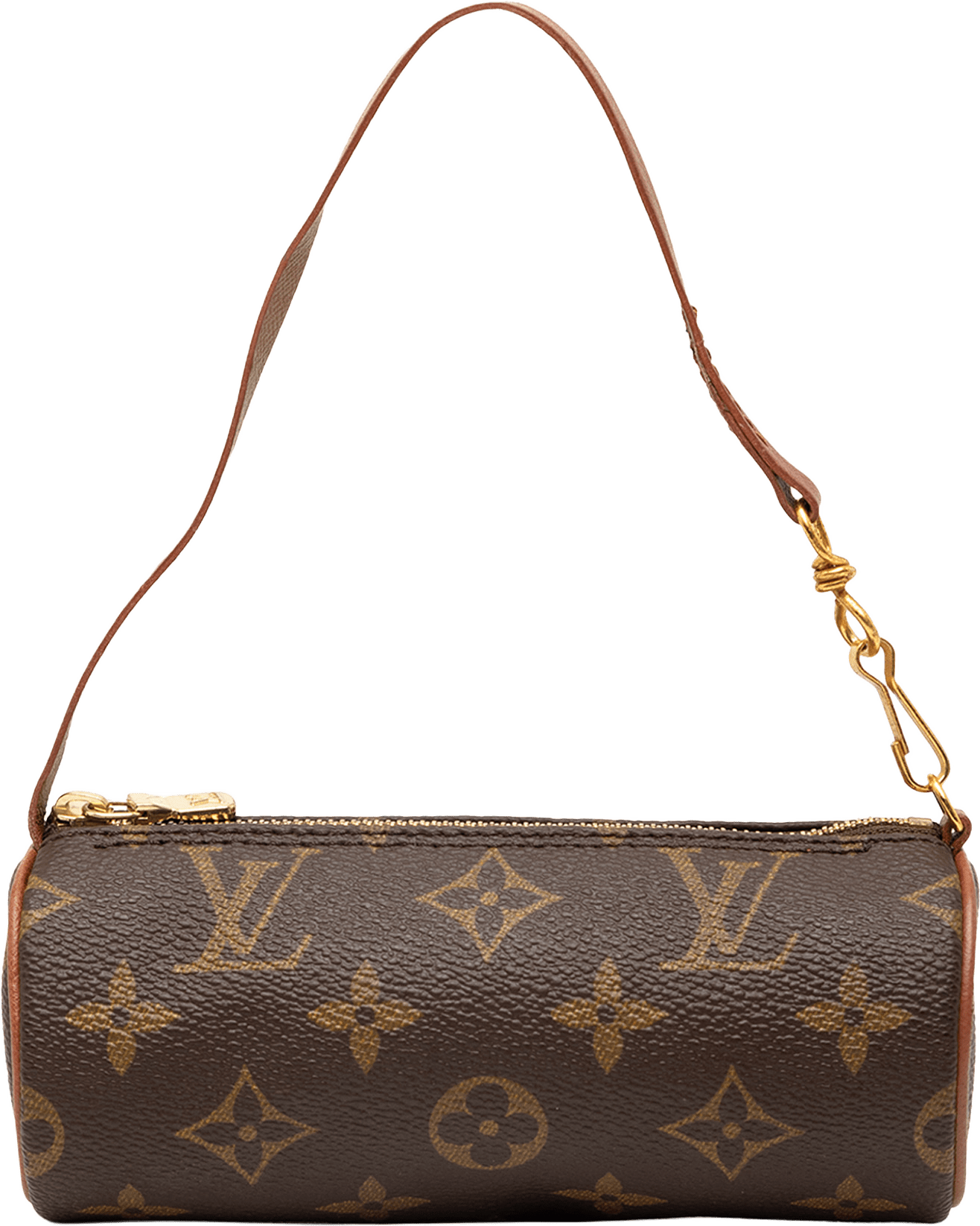 Louis Vuitton Monogram Papillon Pochette, från Luxclusif, i färgen brown.
