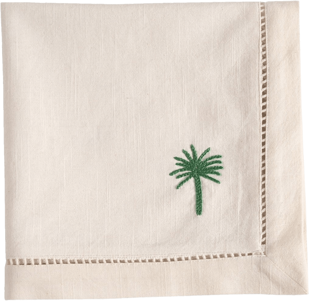 Cannes Servett - 45x45 Cm, från Pick A Poppy, i färgen green.