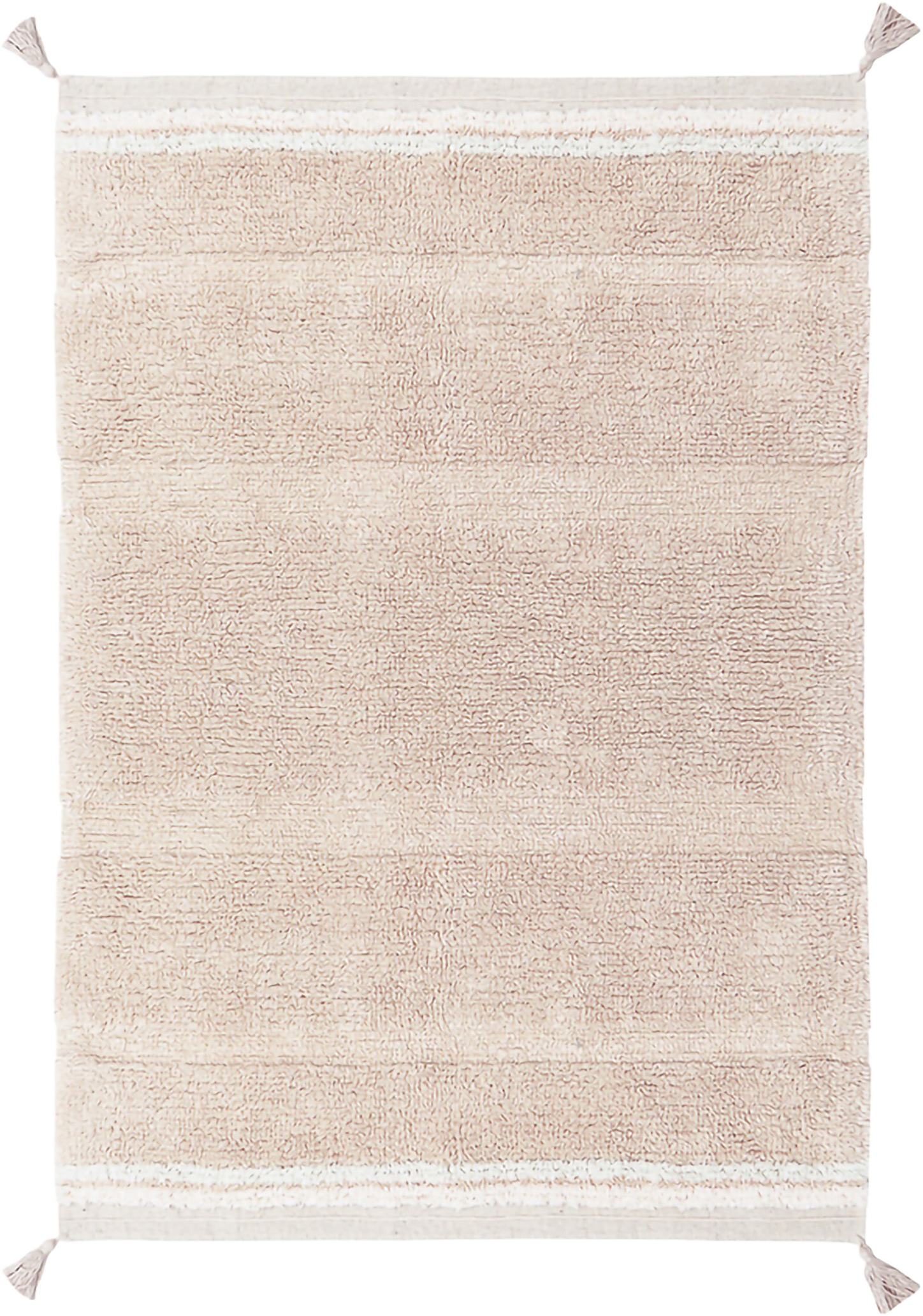 Tvättbar Matta Bloom, från LORENA CANALS, i färgen ros, natur, hudfärgad.