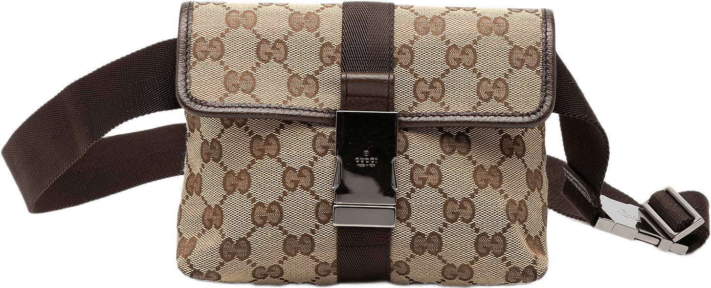Gucci Gg Canvas Belt Bag, från Luxclusif, i färgen beige.