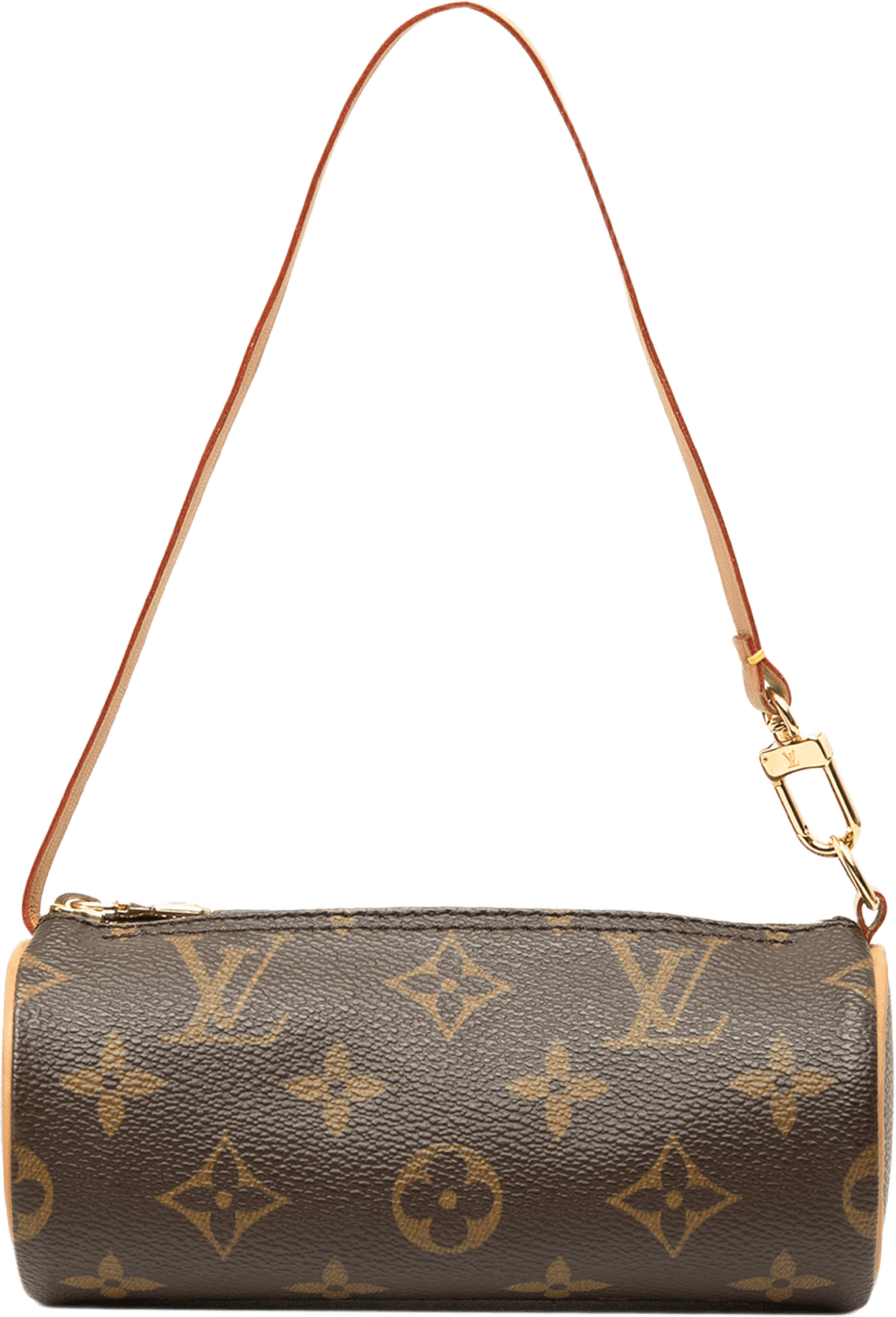 Louis Vuitton Monogram Papillon Pochette, från Luxclusif, i färgen brun.
