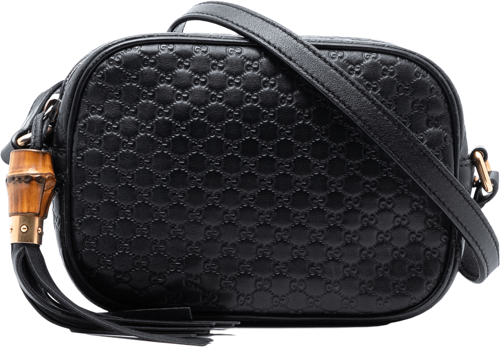 Gucci Microguccissima Sunshine Disco Camera Bag, från Luxclusif, i färgen black.