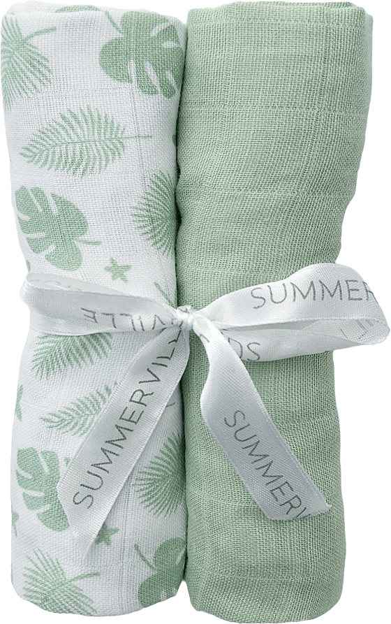 Muslinfiltar 2-pack Tropical