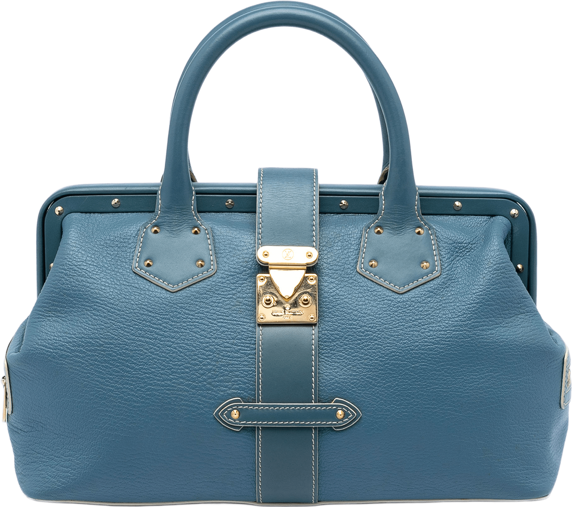 Louis Vuitton Suhali Lingenieux Pm, från Luxclusif, i färgen blå.
